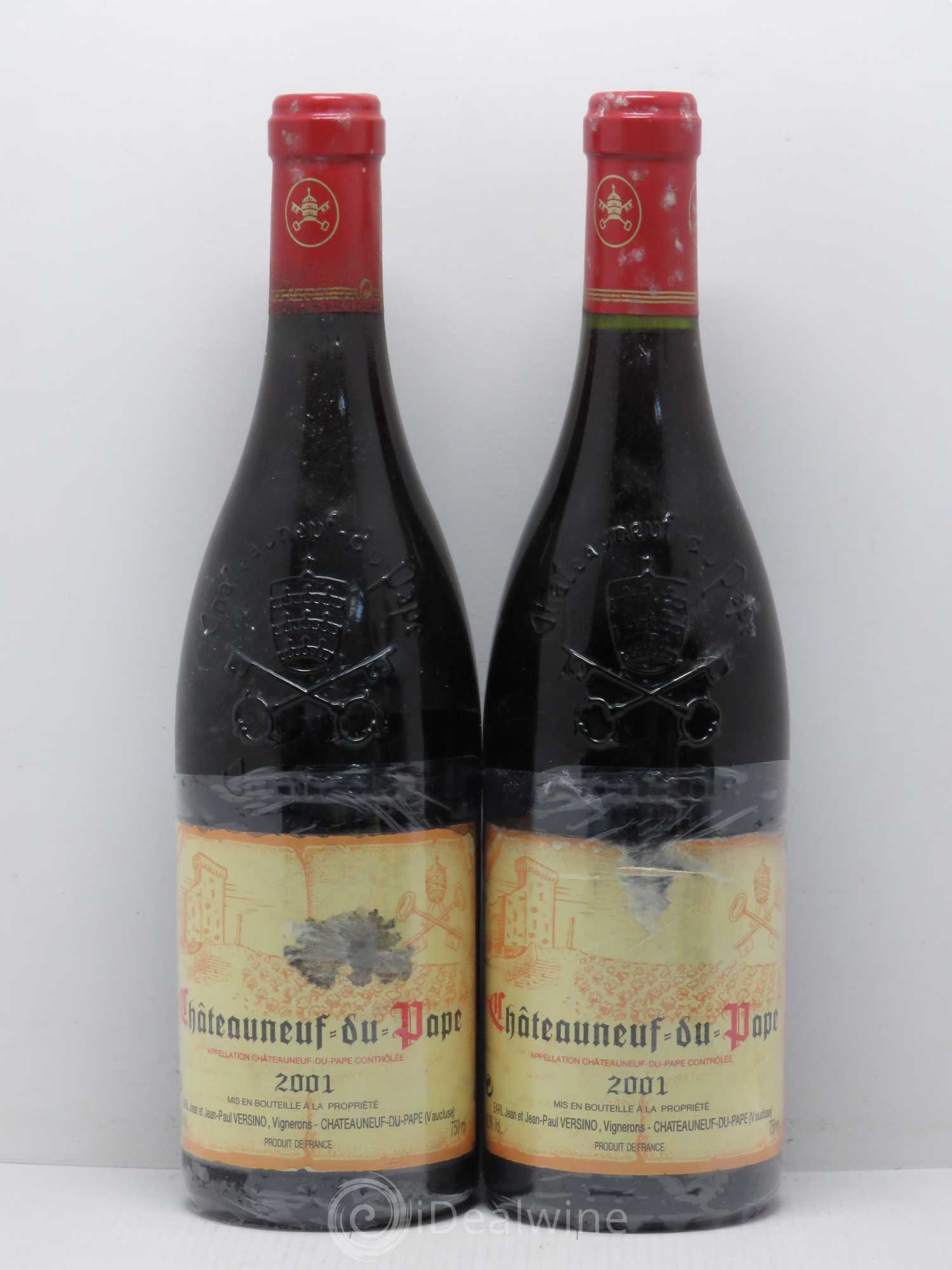 Châteauneuf-du-Pape Domaine Bois de Boursan (Domaine) Jean et Jean-Paul Versino 2001 - Lot de 2 bouteilles - 0