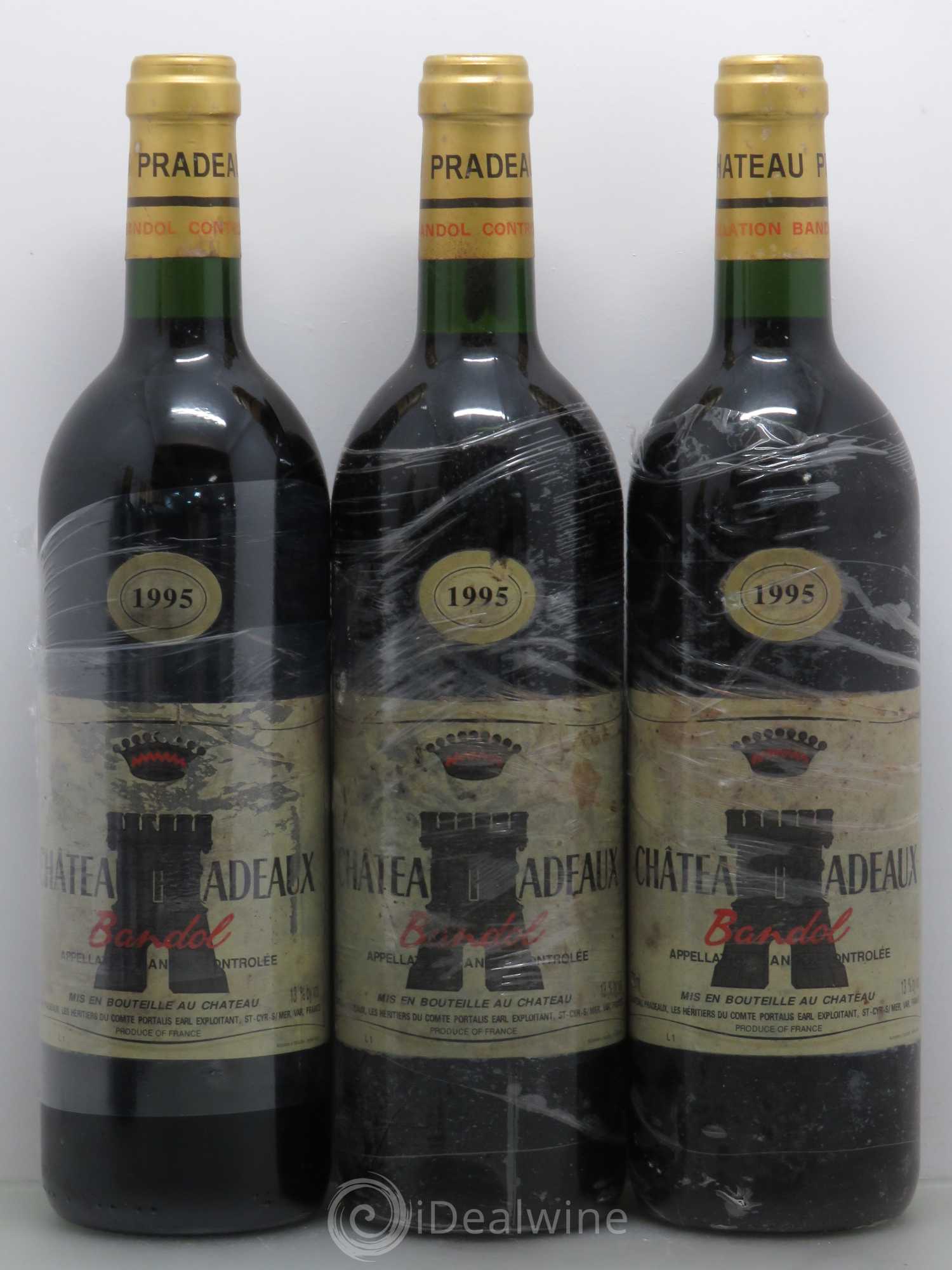 Bandol Château Pradeaux Famille Portalis 1995 - Lot de 6 bouteilles - 1