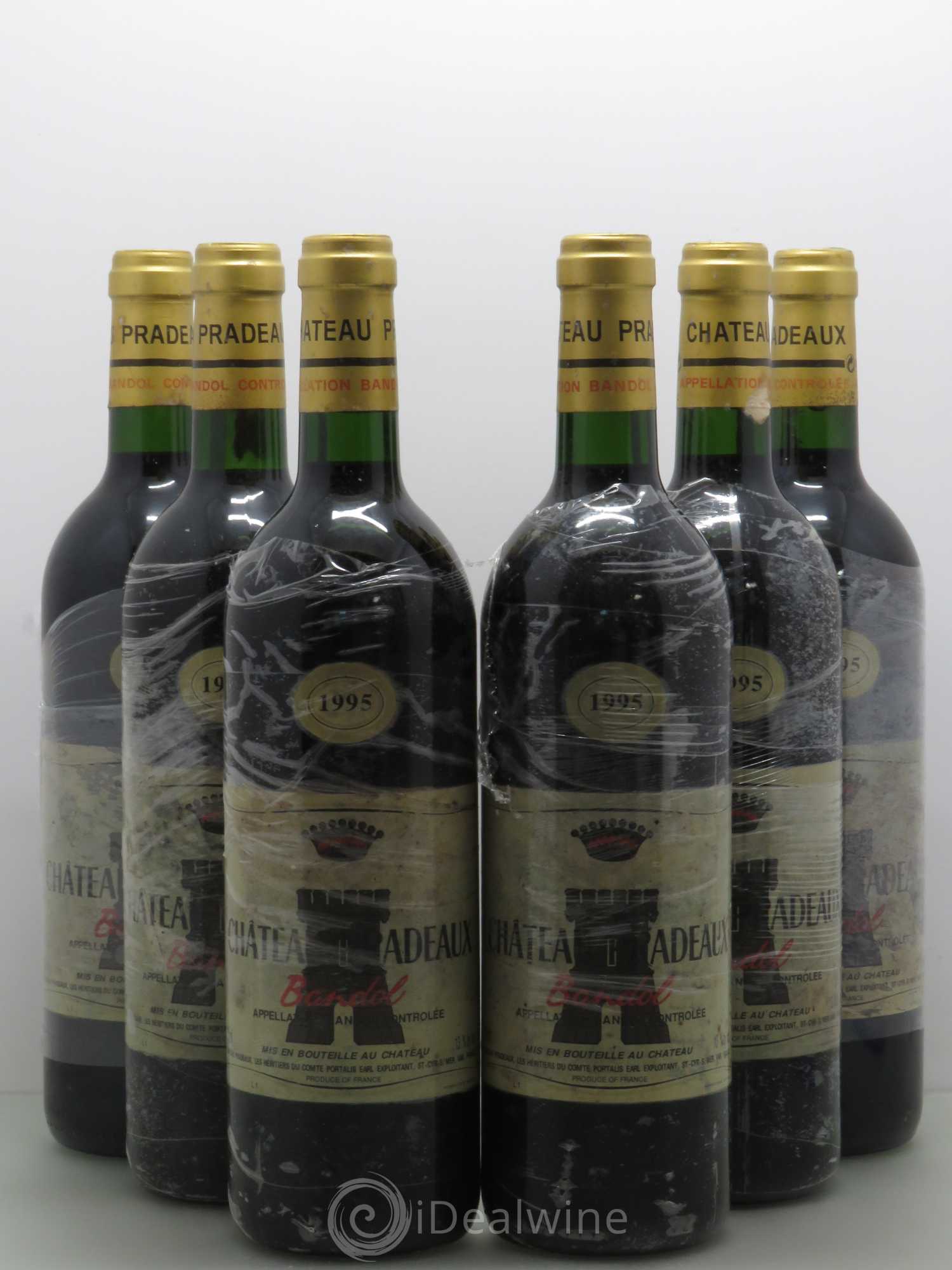 Bandol Château Pradeaux Famille Portalis 1995 - Lot de 6 bouteilles - 0