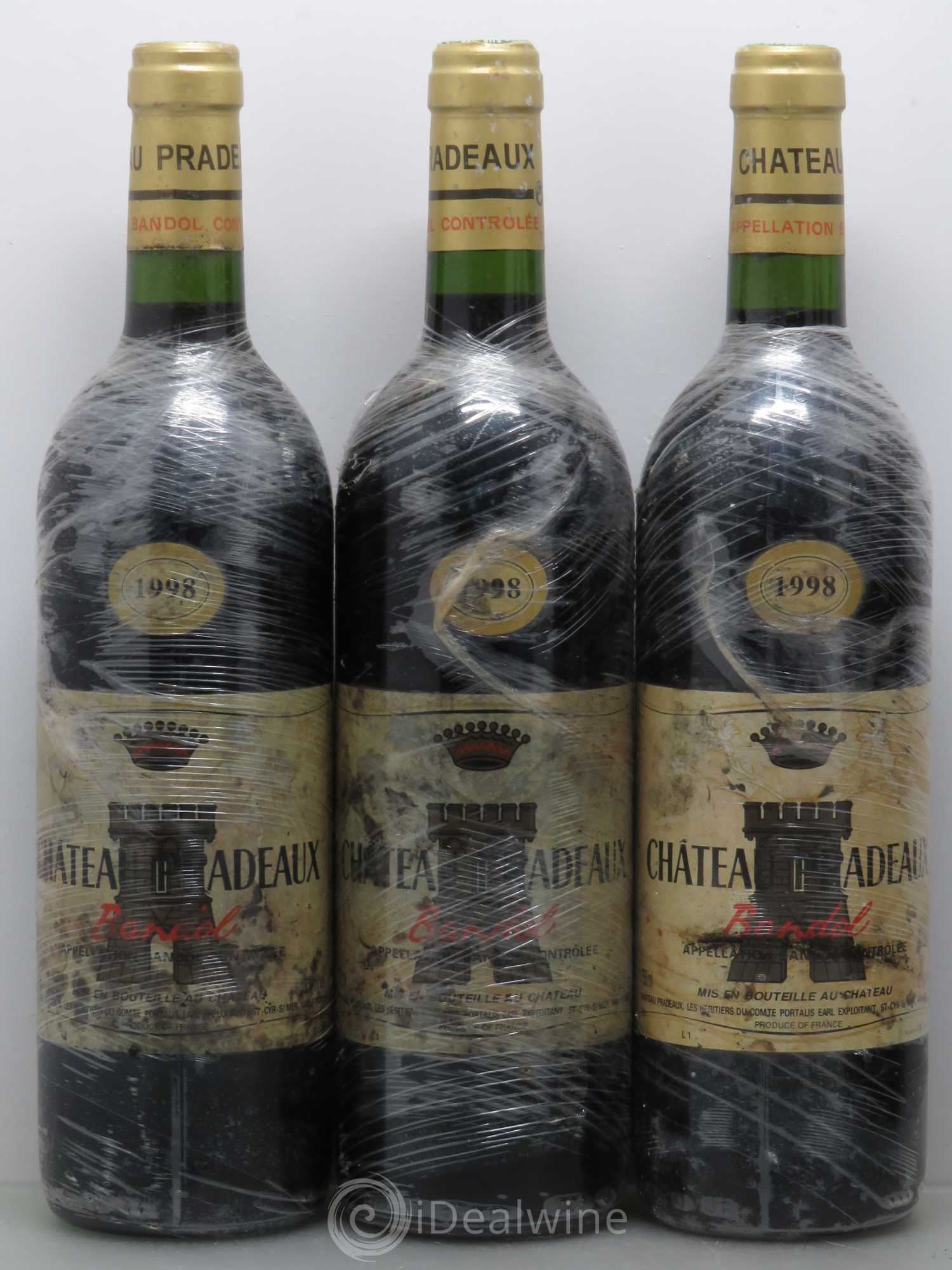 Bandol Château Pradeaux Famille Portalis 1998 - Lot de 12 bouteilles - 3