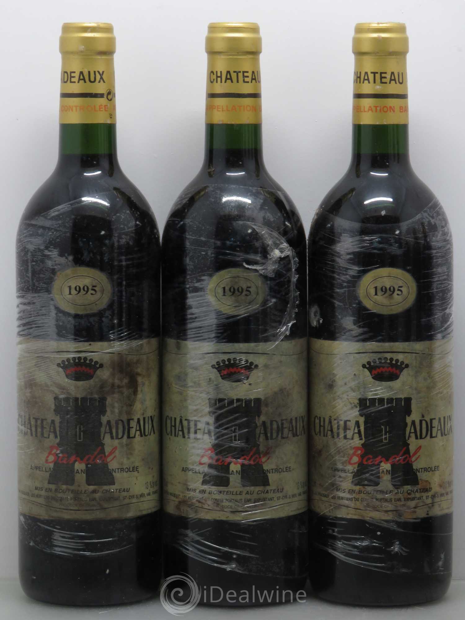 Bandol Château Pradeaux Famille Portalis 1995 - Lot de 6 bouteilles - 1