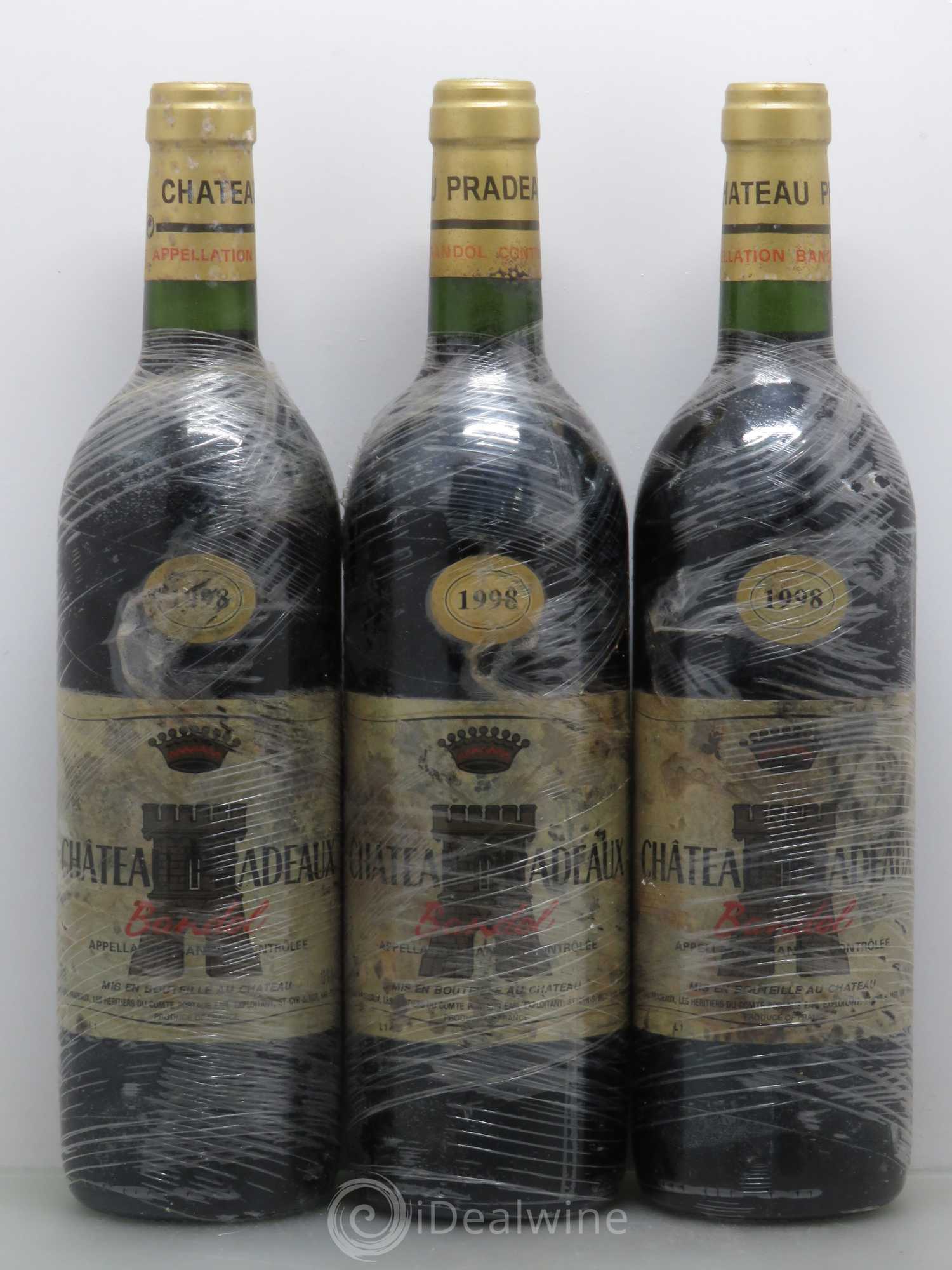 Bandol Château Pradeaux Famille Portalis 1998 - Lot de 6 bouteilles - 2