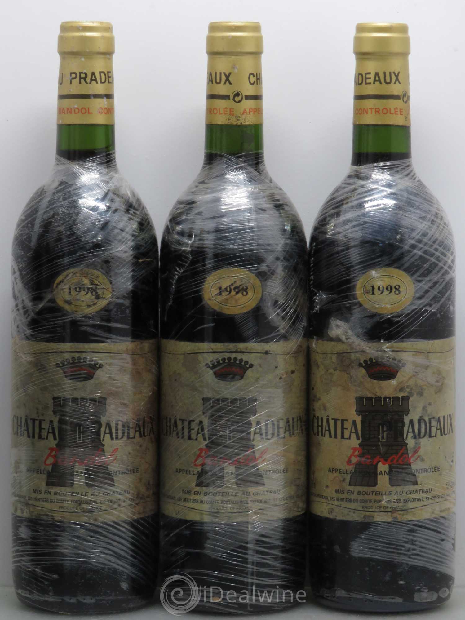Bandol Château Pradeaux Famille Portalis 1998 - Lot de 6 bouteilles - 1