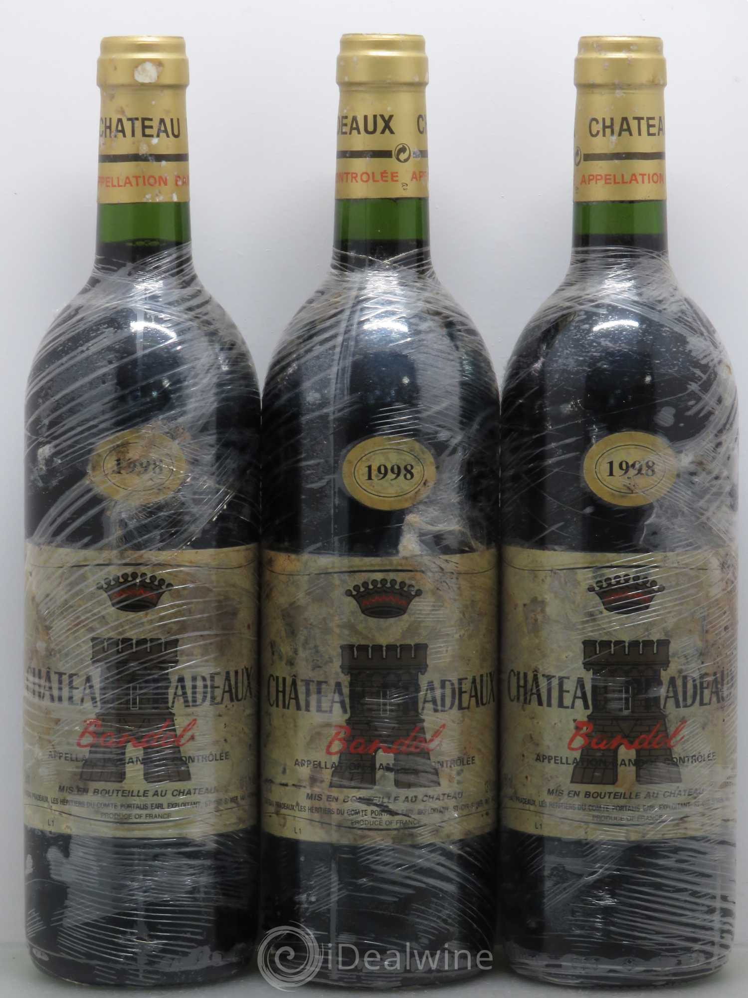 Bandol Château Pradeaux Famille Portalis 1998 - Lot de 6 bouteilles - 2