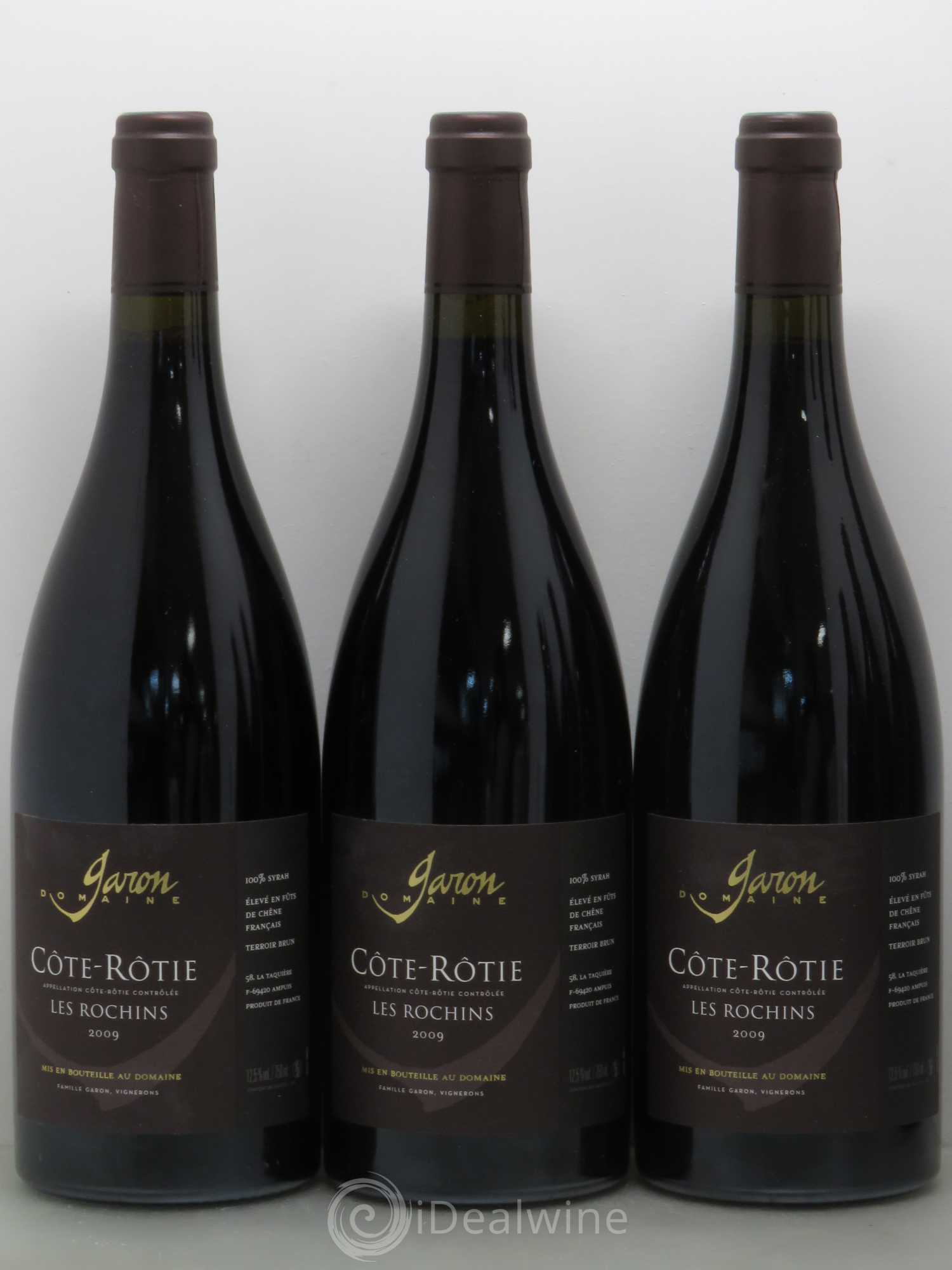 Côte-Rôtie Domaine Garon Les Rochins 2009 - Posten von 6 Flaschen - 1