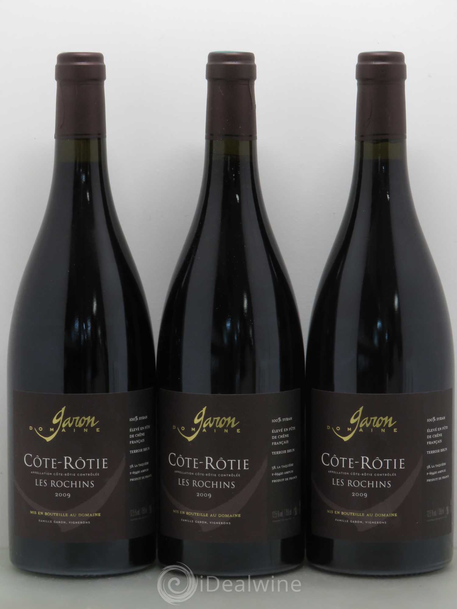 Côte-Rôtie Domaine Garon Les Rochins 2009 - Posten von 6 Flaschen - 2