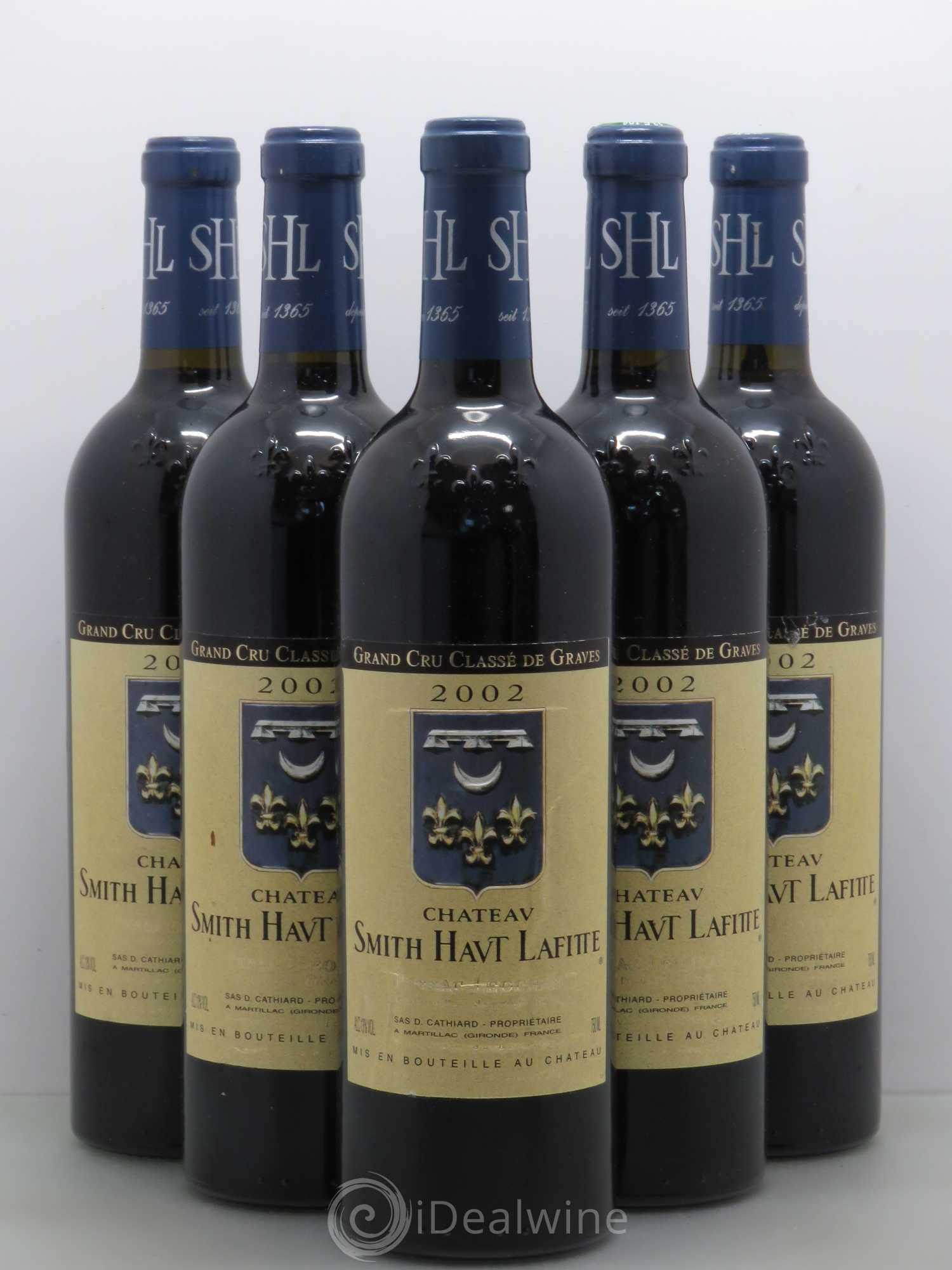 Château Smith Haut Lafitte Cru Classé de Graves 2002 - Lot de 5 bouteilles - 0