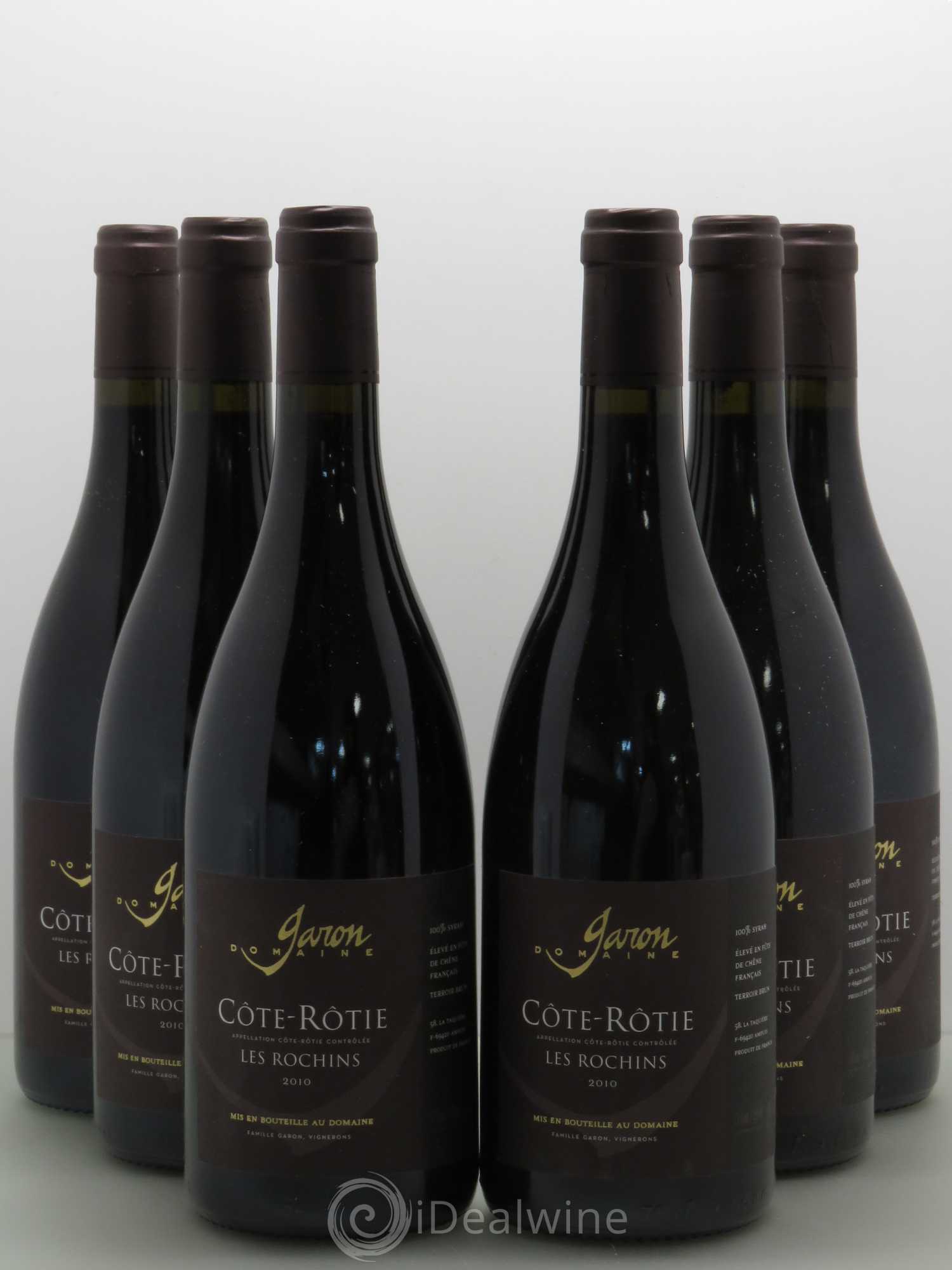 Côte-Rôtie Domaine Garon Les Rochins 2010 - Lot de 6 bouteilles - 0