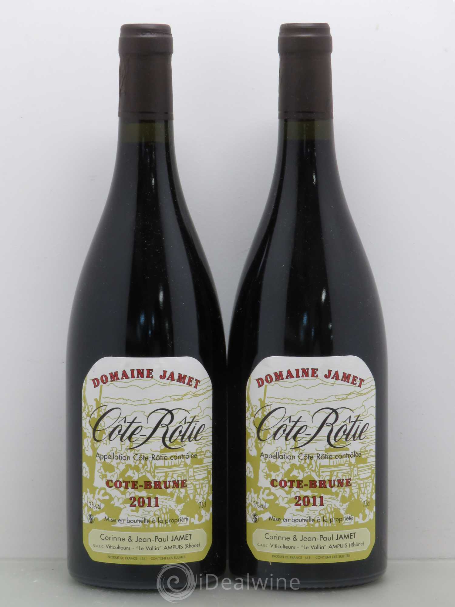 Côte-Rôtie Côte Brune Jamet (Domaine) 2011 - Lot de 2 bouteilles - 0