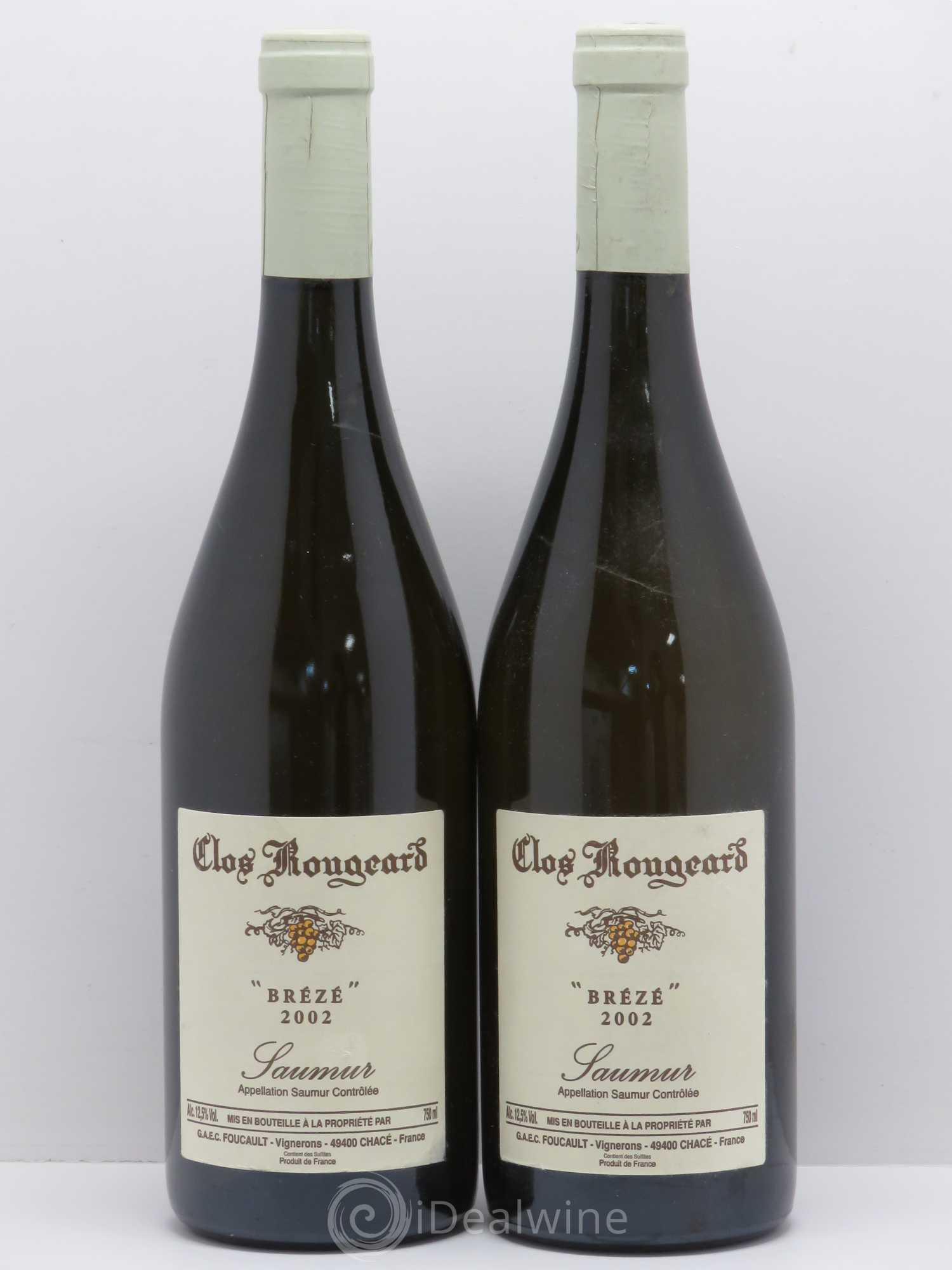 Saumur Brézé Clos Rougeard 2002 - Posten von 2 Flaschen - 0