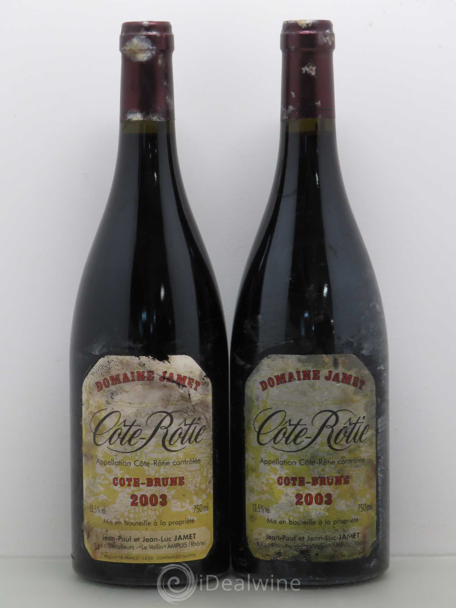Côte-Rôtie Côte Brune Jamet (Domaine) 2003 - Lot de 2 bouteilles - 0