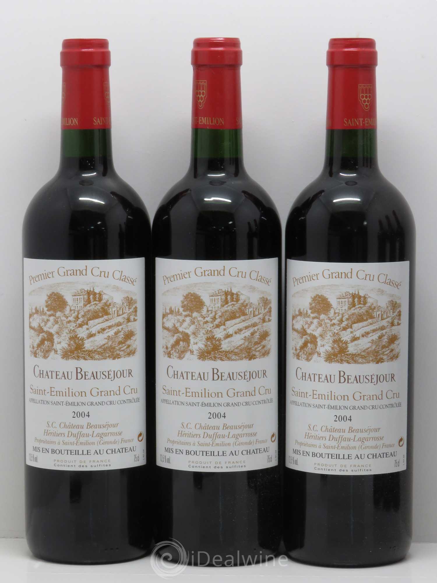 Château Beauséjour (Duffau-Lagarrosse) 1er Grand Cru Classé B 2004 - Lot de 12 bouteilles - 3