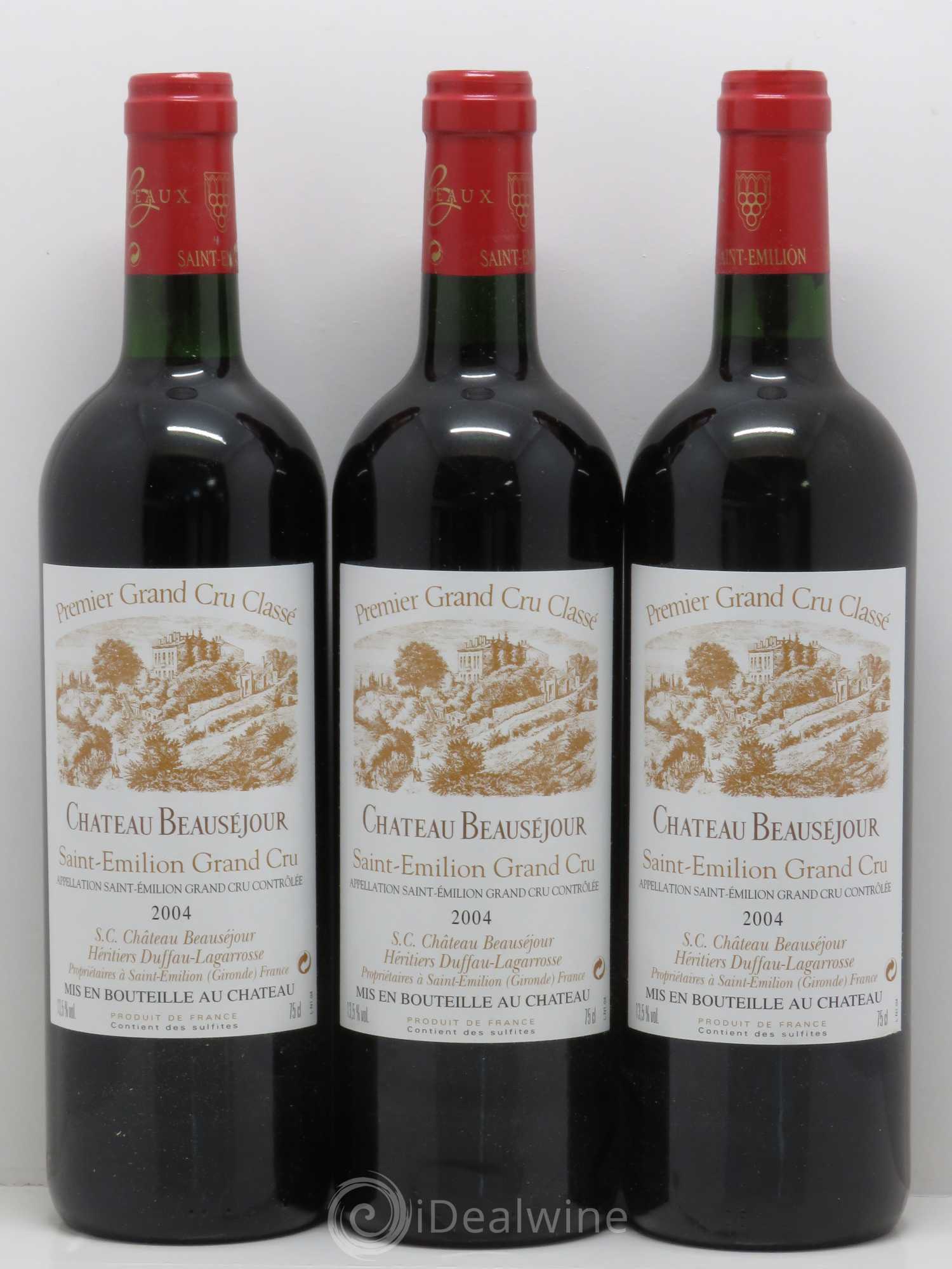 Château Beauséjour (Duffau-Lagarrosse) 1er Grand Cru Classé B 2004 - Lot de 12 bouteilles - 4