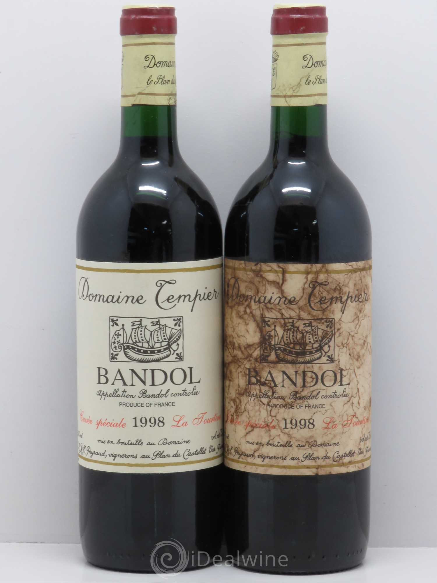 Bandol Domaine Tempier La Tourtine Famille Peyraud 1998 - Lot de 2 bouteilles - 0