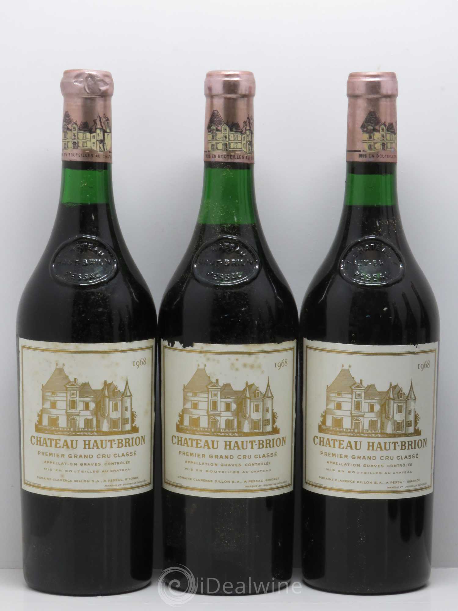 Château Haut Brion 1er Grand Cru Classé 1968 - Lot de 6 bouteilles - 1