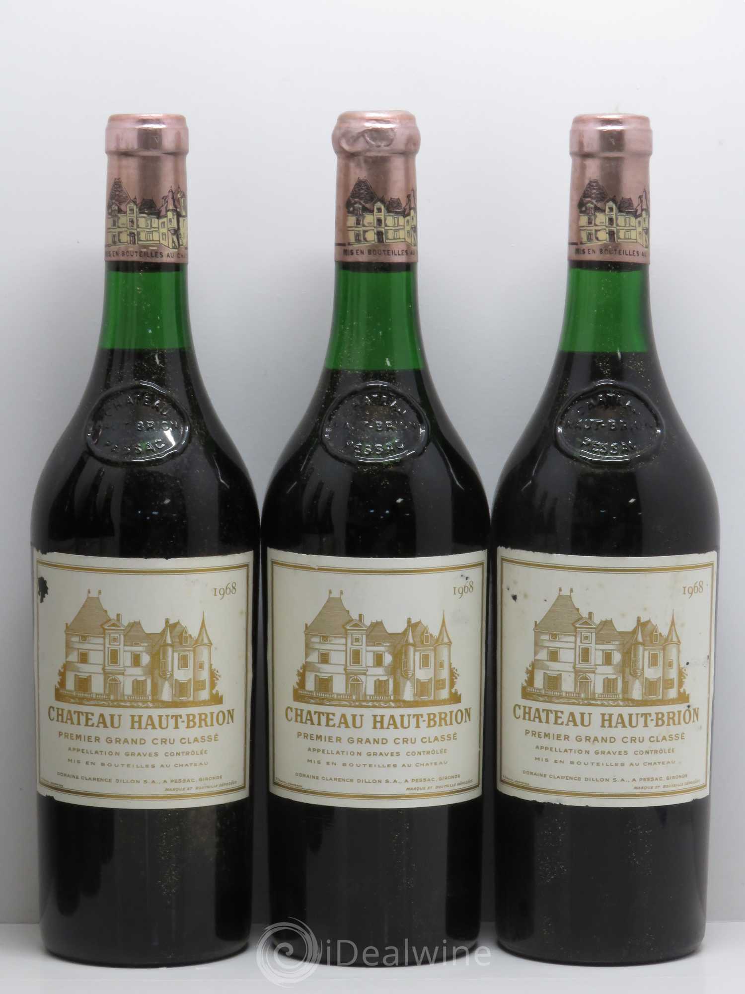 Château Haut Brion 1er Grand Cru Classé 1968 - Lot de 6 bouteilles - 2