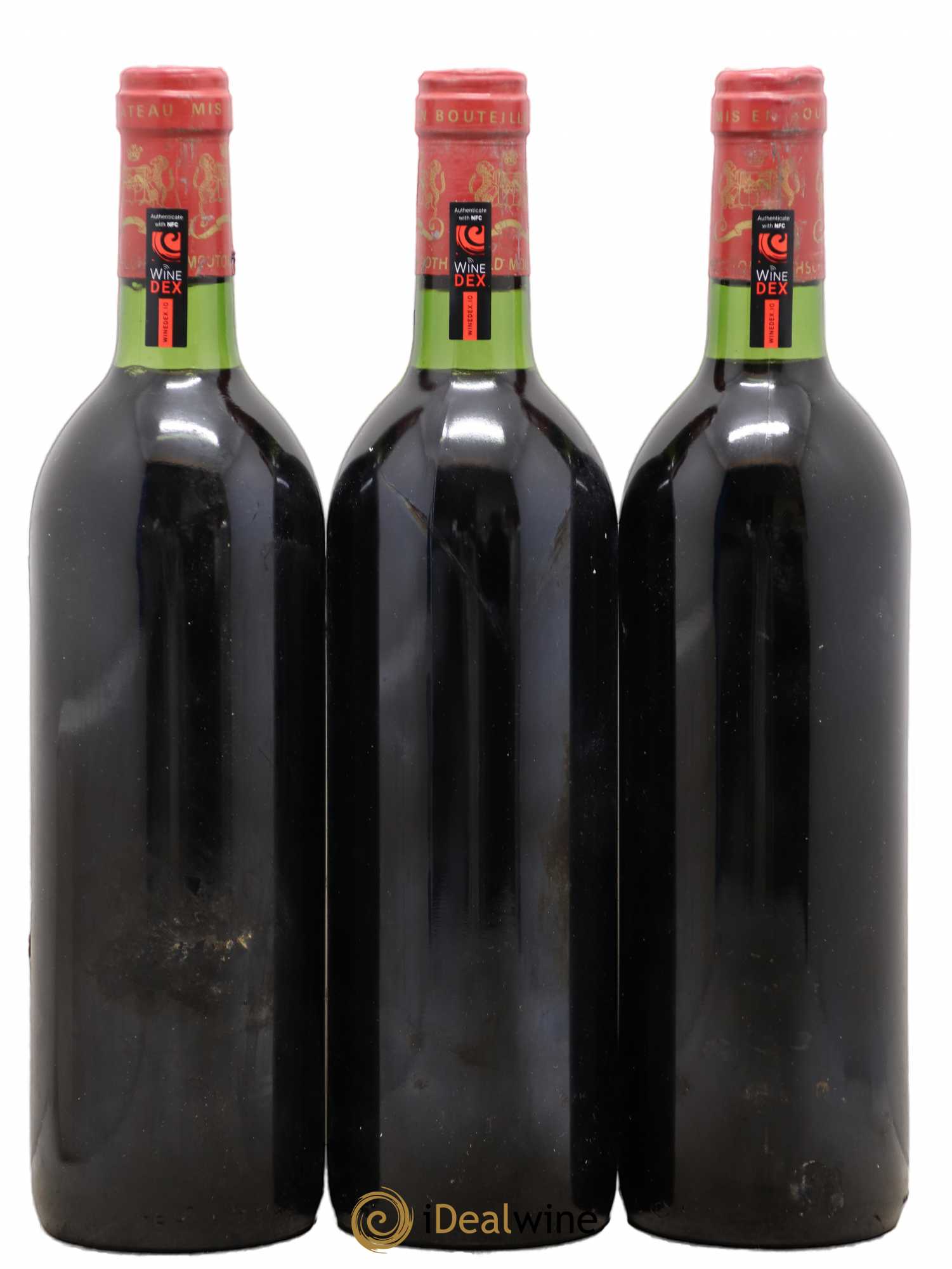 Château Mouton Rothschild 1er Grand Cru Classé 1982 - Lot de 3 bouteilles - 1