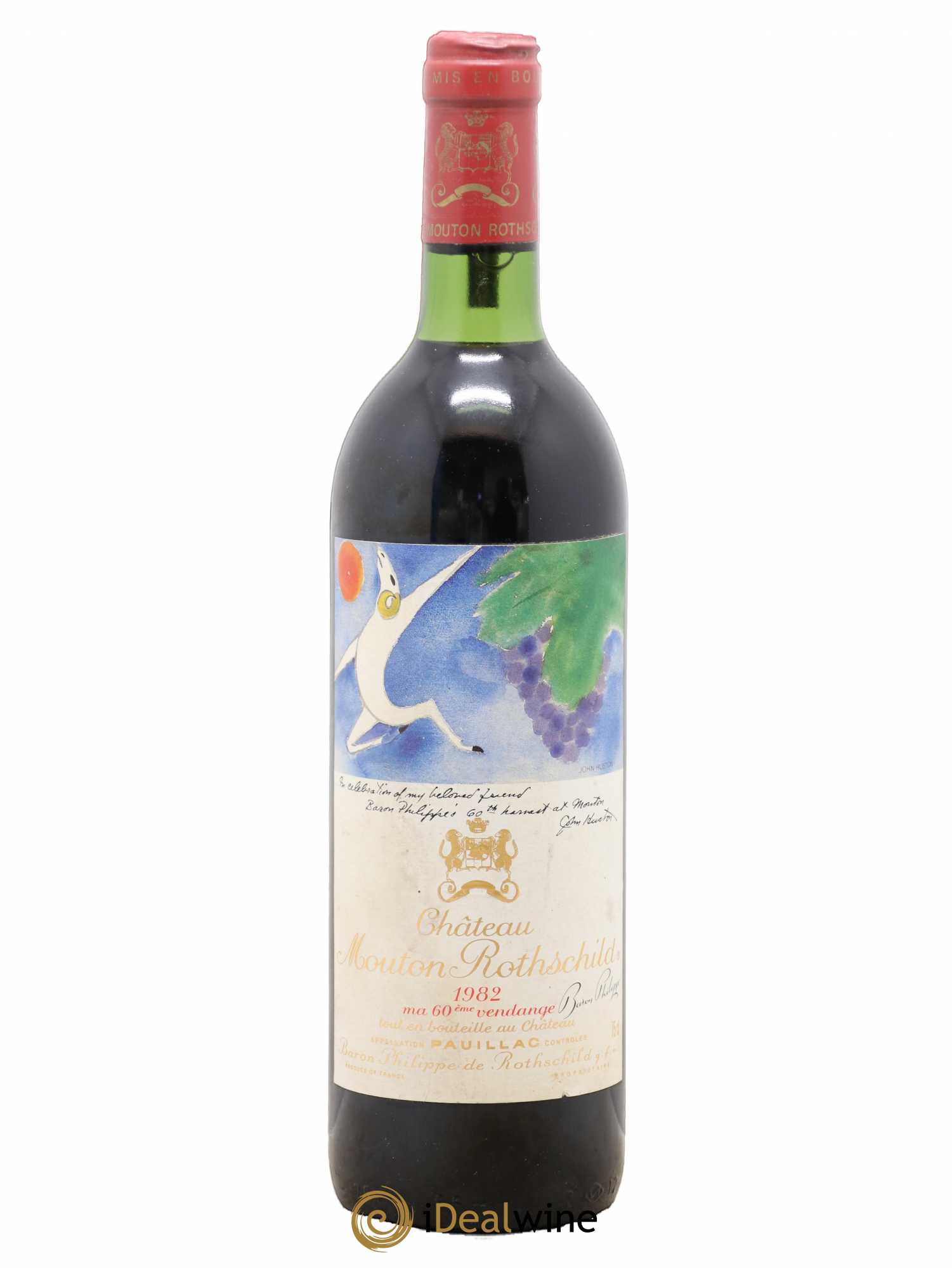 Château Mouton Rothschild 1er Grand Cru Classé 1982 - Lot de 1 bouteille - 0