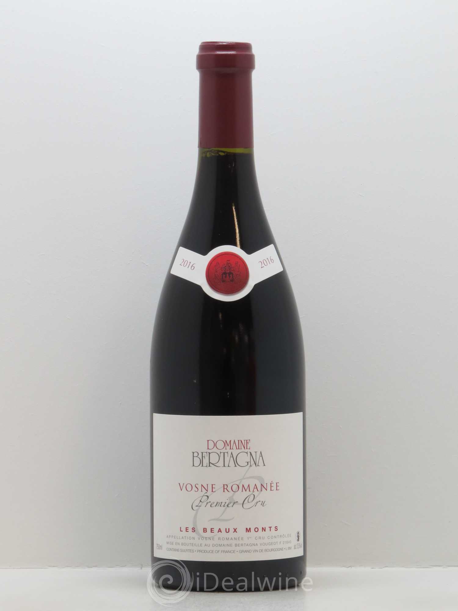 Vosne-Romanée 1er Cru Les Beaux-Monts Bertagna 2016 - Lot de 1 bouteille - 0