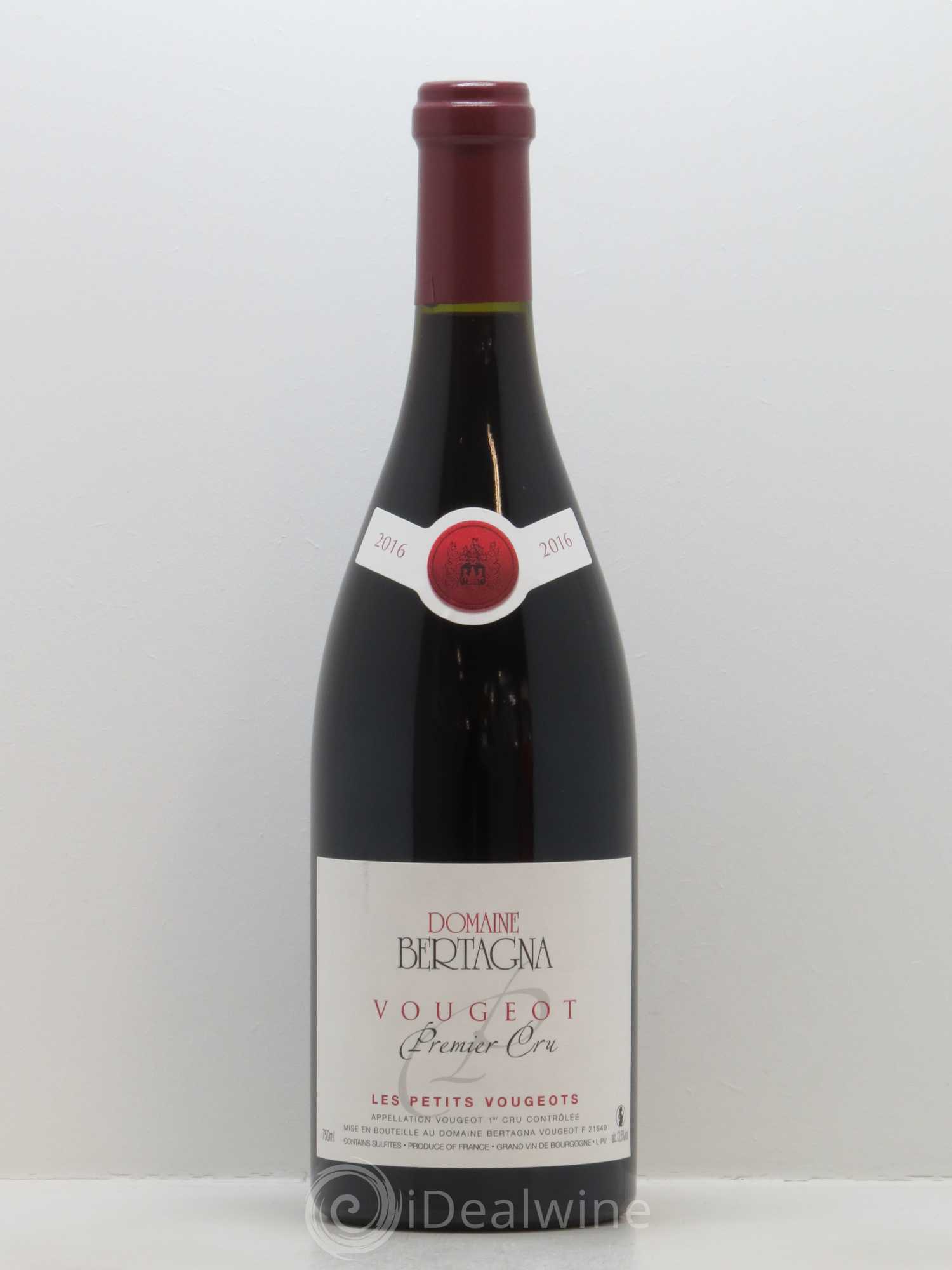 Vougeot 1er Cru Les Petits Vougeot Bertagna 2016 - Lot de 1 bouteille - 0