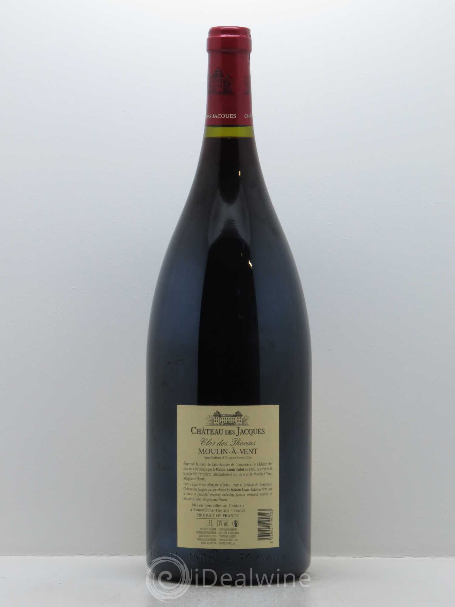 Moulin-à-Vent Clos des Thorins Château des Jacques 1998 - Lot de 1 magnum - 1