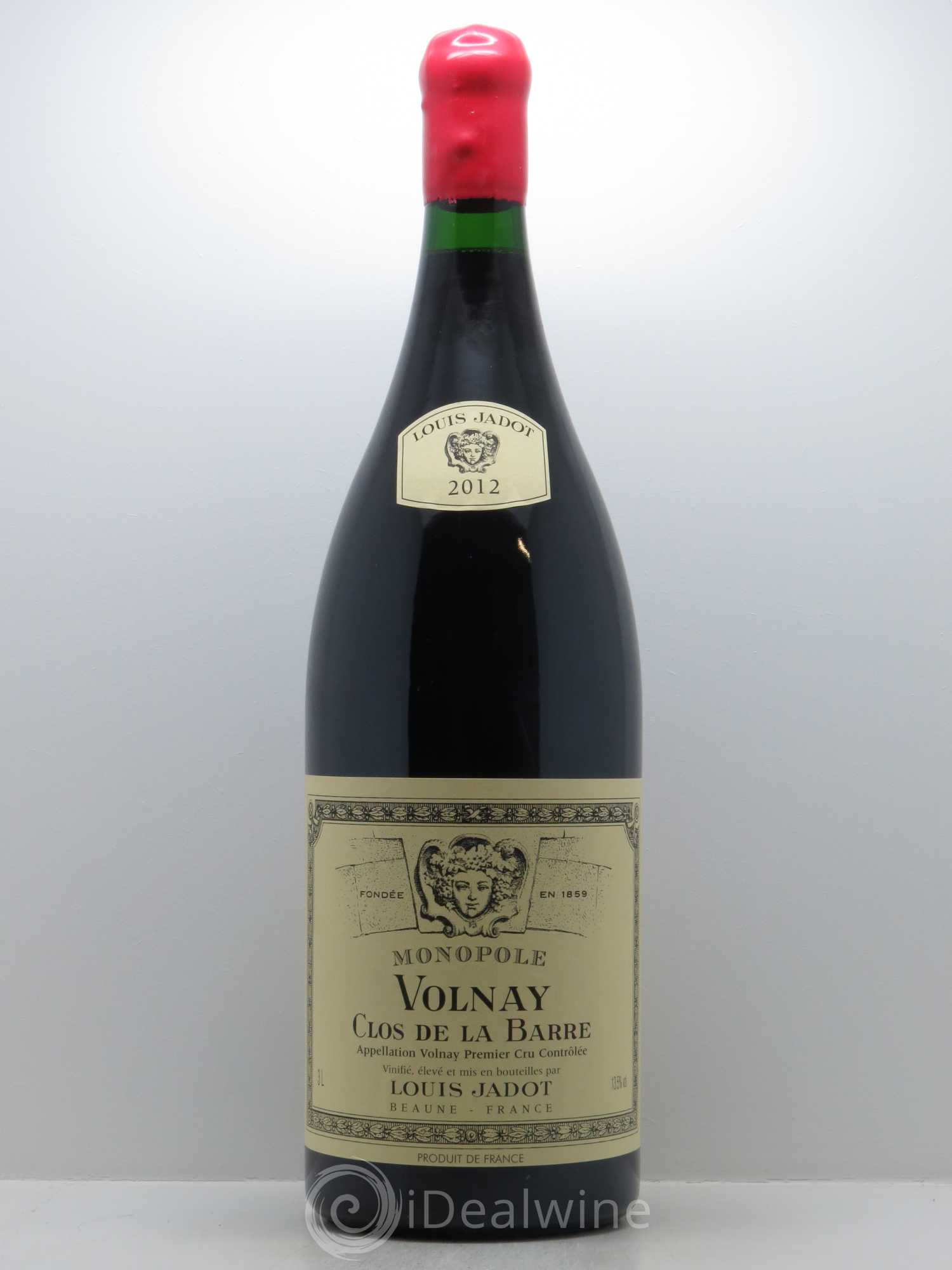 Volnay 1er Cru Clos de la Barre Monopole Maison Louis Jadot 2012 - Lot de 1 jeroboam - 0