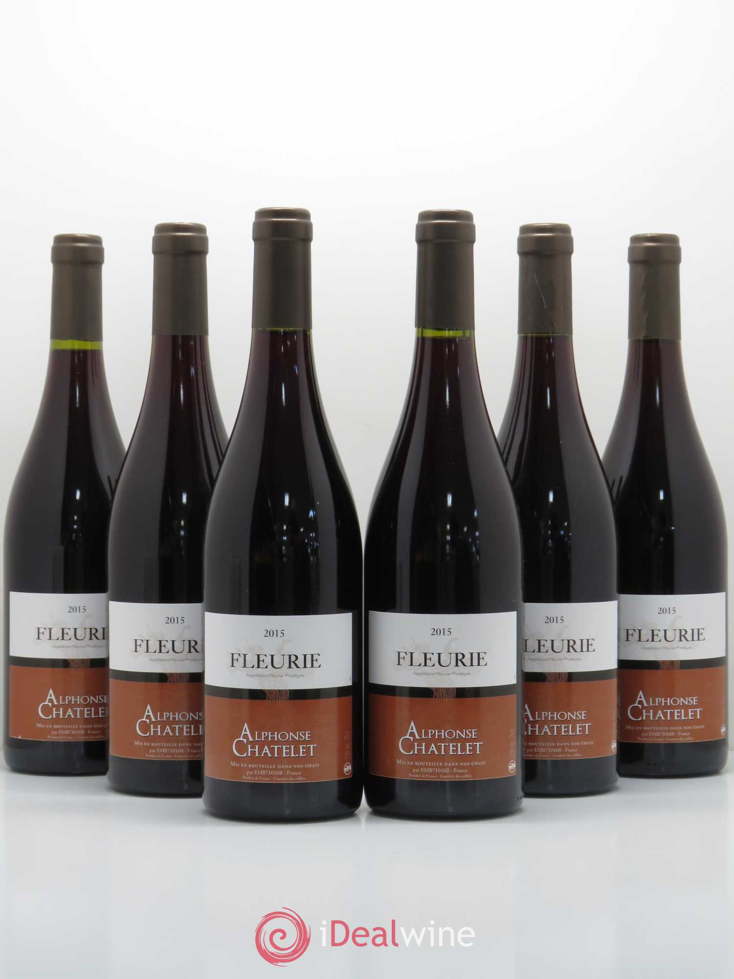 Fleurie Alphonse Chatelet (sans prix de réserve) 2015 - Posten von 6 Flaschen - 0