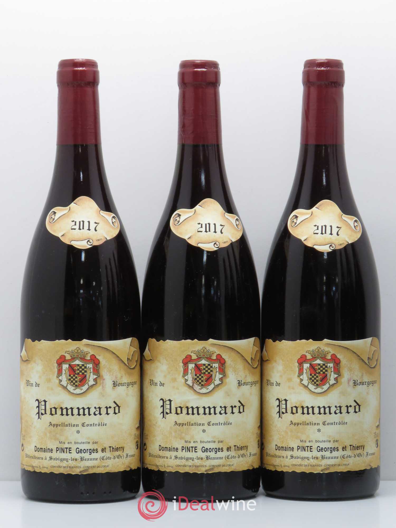 Pommard Domaine Pinte (sans prix de réserve) 2017 - Lot de 6 bouteilles - 1