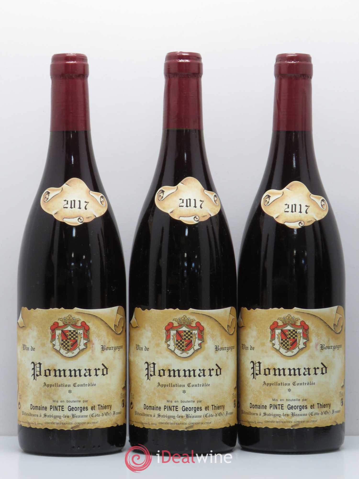 Pommard Domaine Pinte (sans prix de réserve) 2017 - Lot de 6 bouteilles - 2