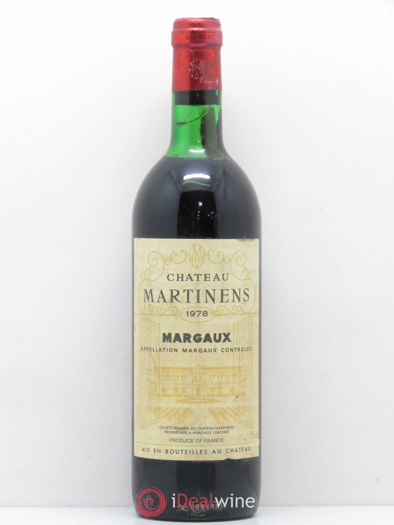 Château Martinens Cru Bourgeois (sans prix de réserve) 1978 - Lot de 1 bouteille - 0