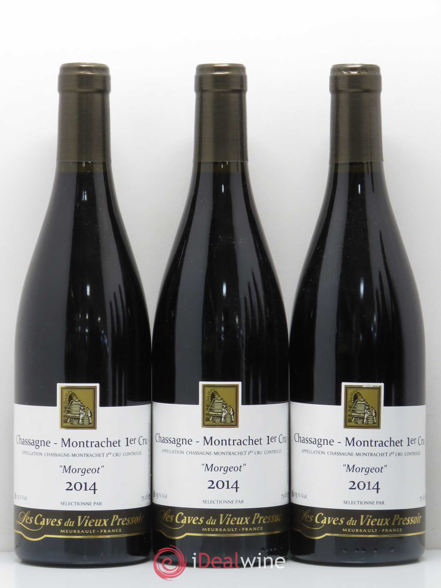 Chassagne-Montrachet 1er Cru Morgeot Les Caves du Vieux Pressoir (sans prix de réserve) 2014 - Lot de 6 bouteilles - 1