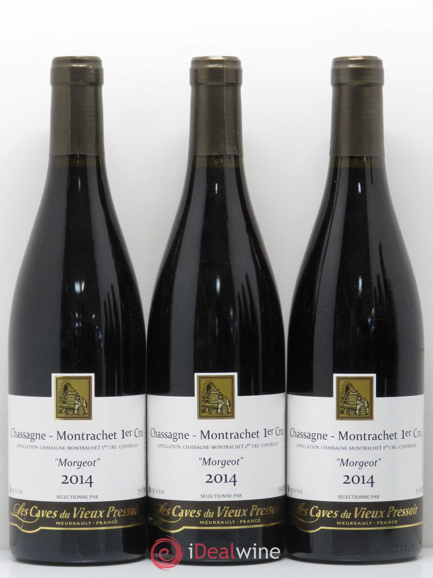 Chassagne-Montrachet 1er Cru Morgeot Les Caves du Vieux Pressoir (sans prix de réserve) 2014 - Lot de 6 bouteilles - 1