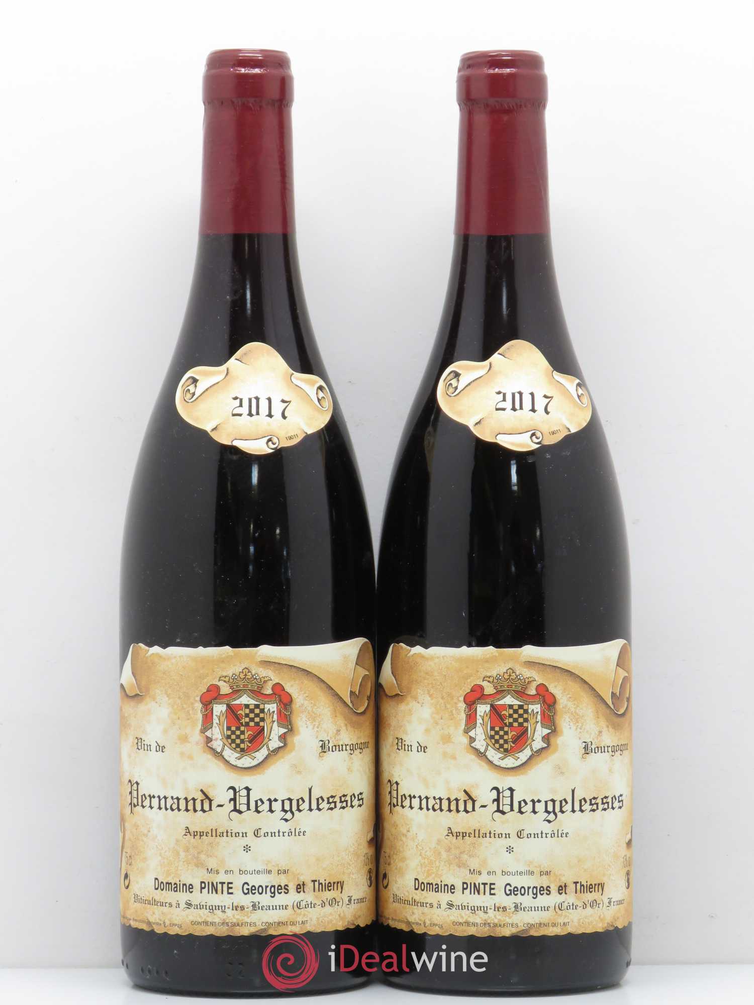 Pernand-Vergelesses Domaine Pinte 2017 - Lot de 2 bouteilles - 0