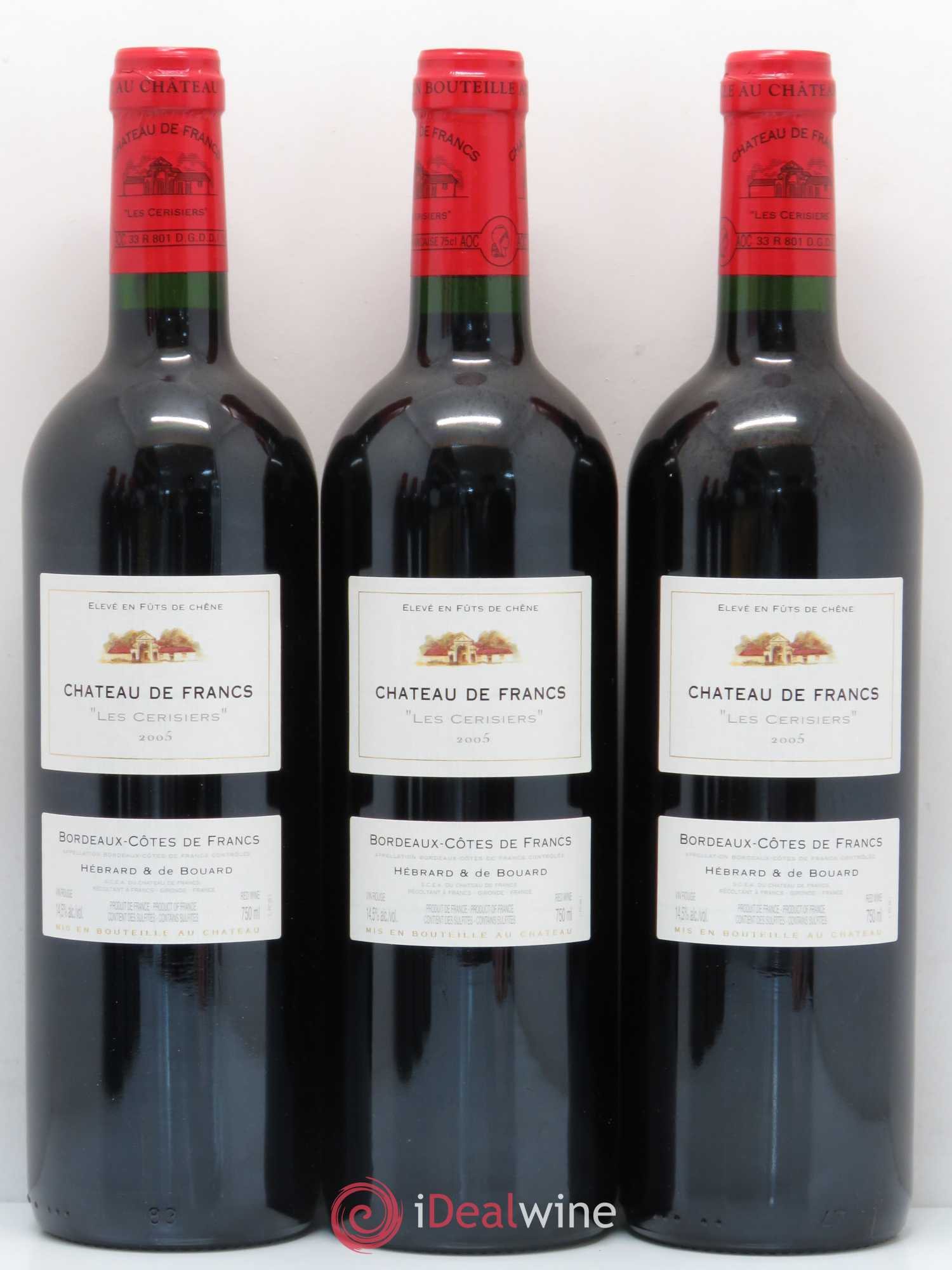 Château de Francs - Les Cerisiers 2005 - Lot de 12 bouteilles - 1