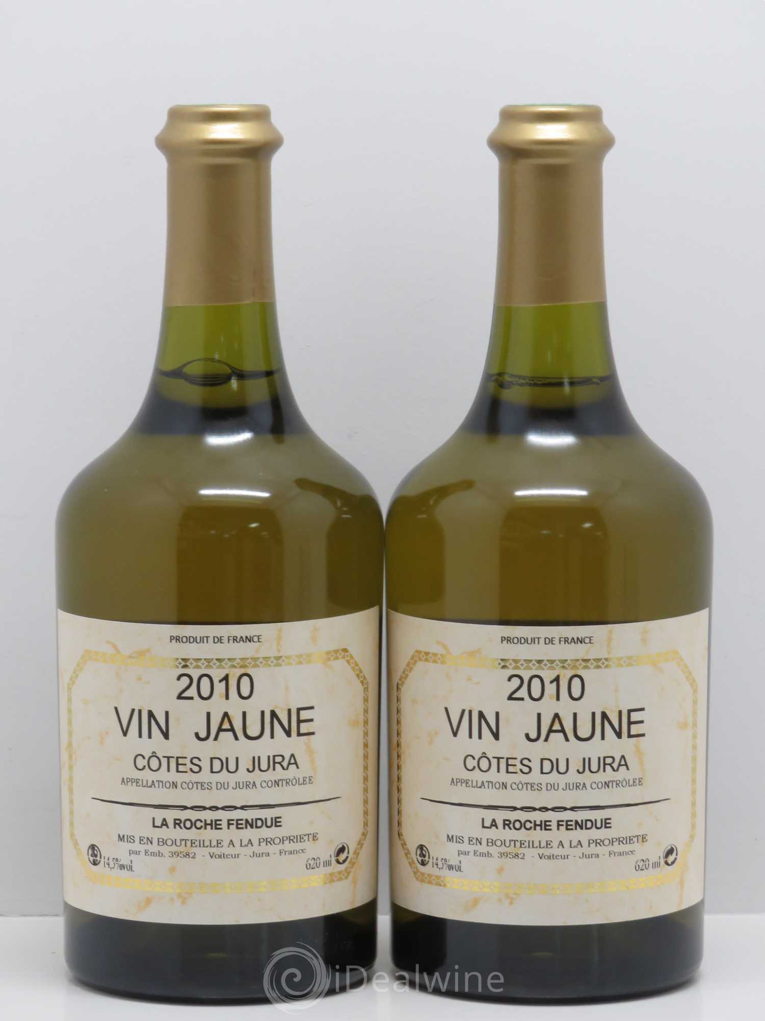 Arbois Vin Jaune La Roche Fendue (sans prix de réserve) 2010 - Lot de 2 bouteilles - 0