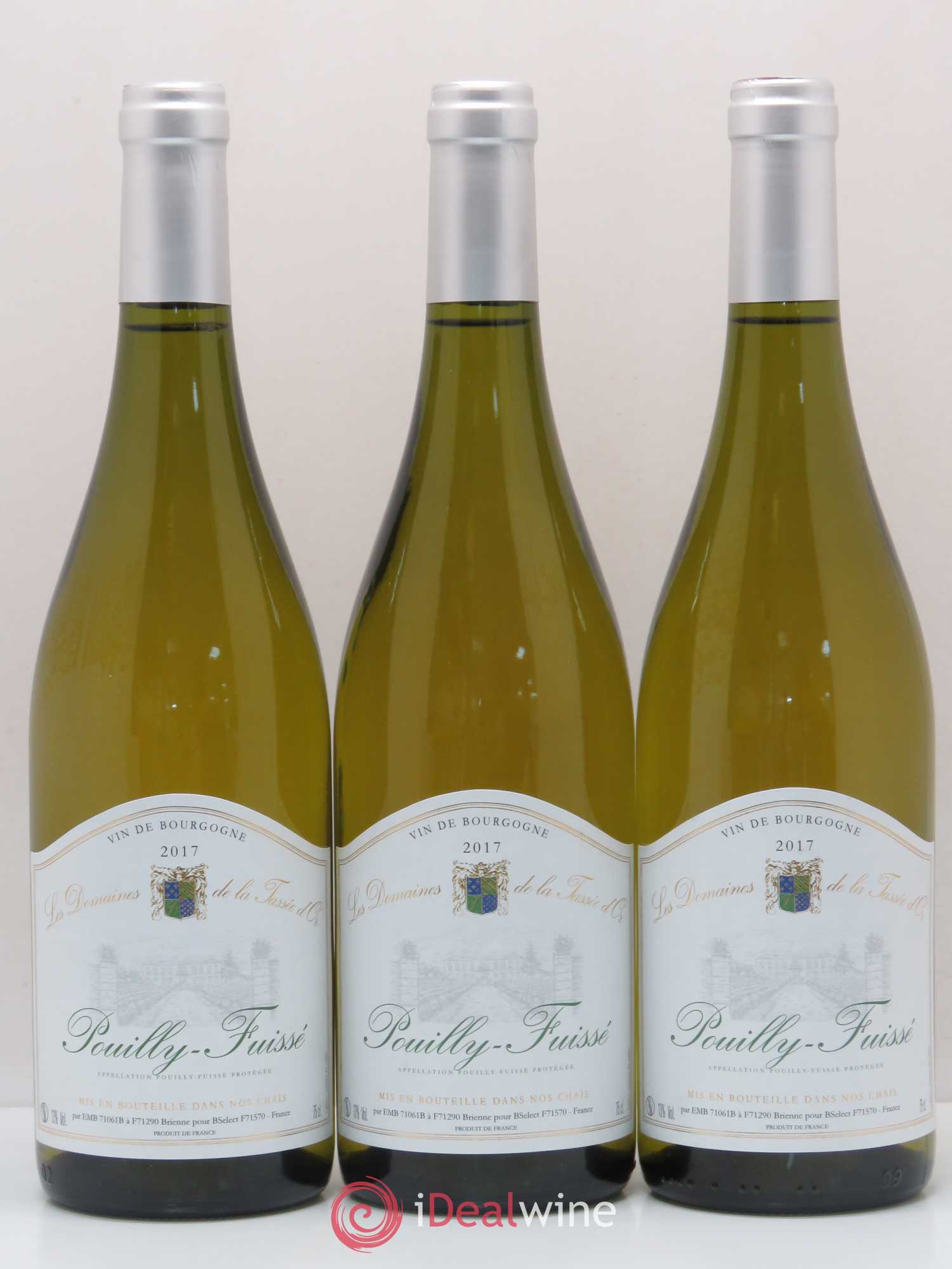 Pouilly-Fuissé Les Domaines de La Tassée d'Or (sans prix de réserve) 2017 - Posten von 3 Flaschen - 0