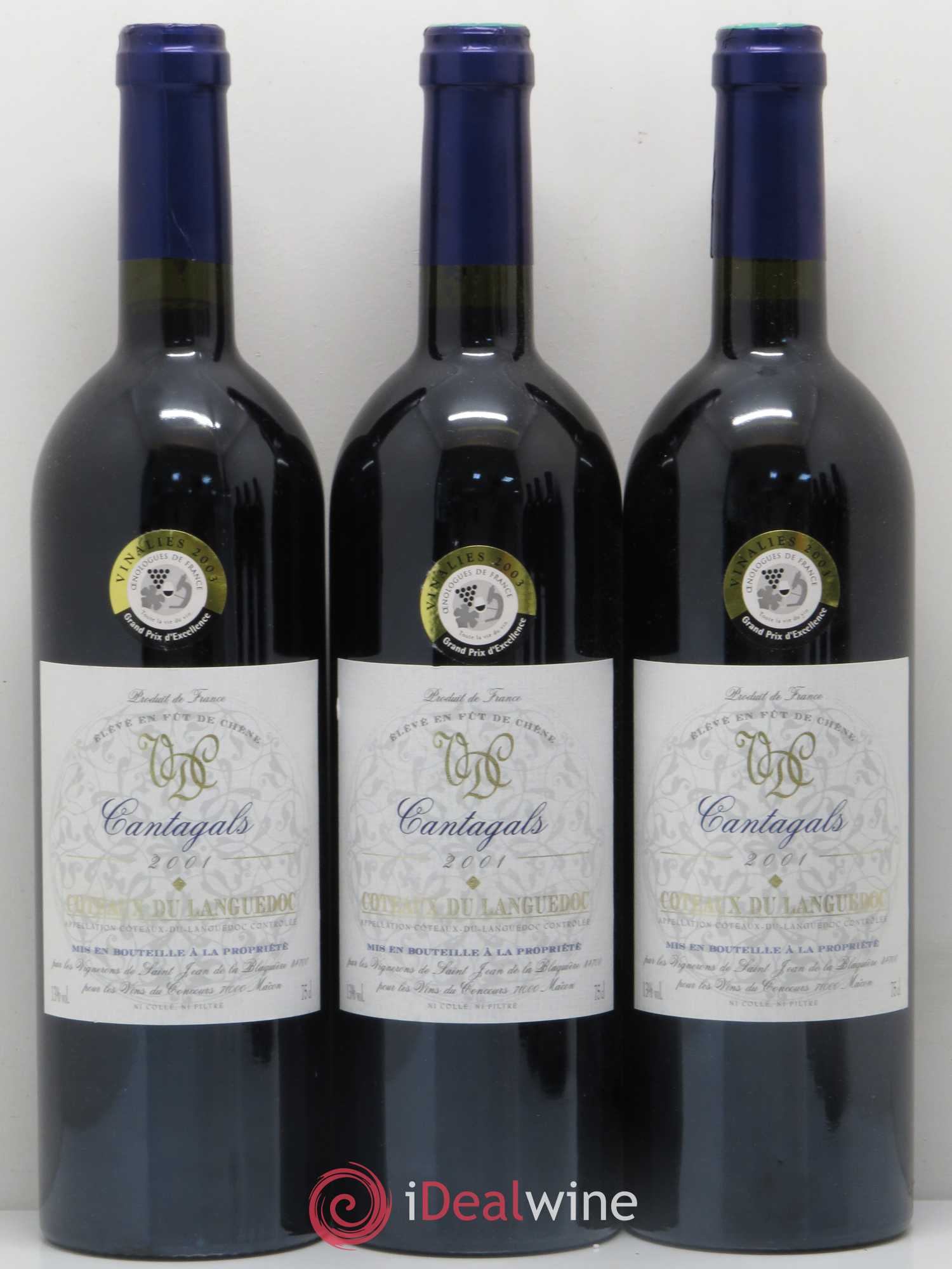 Coteaux du Languedoc Cantagals (sans prix de réserve) 2001 - Posten von 6 Flaschen - 1