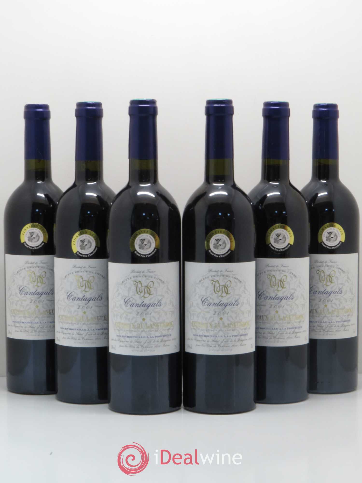 Coteaux du Languedoc Cantagals (sans prix de réserve) 2001 - Posten von 6 Flaschen - 0
