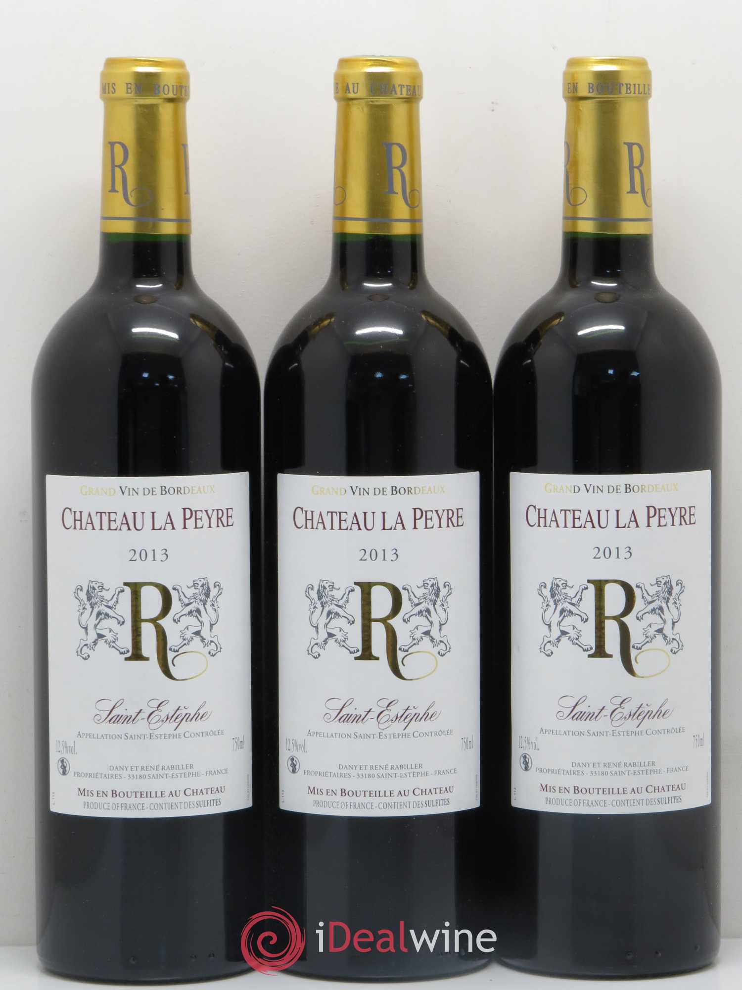Saint-Estèphe Château La Peyre (sans prix de réserve) 2013 - Posten von 3 Flaschen - 0