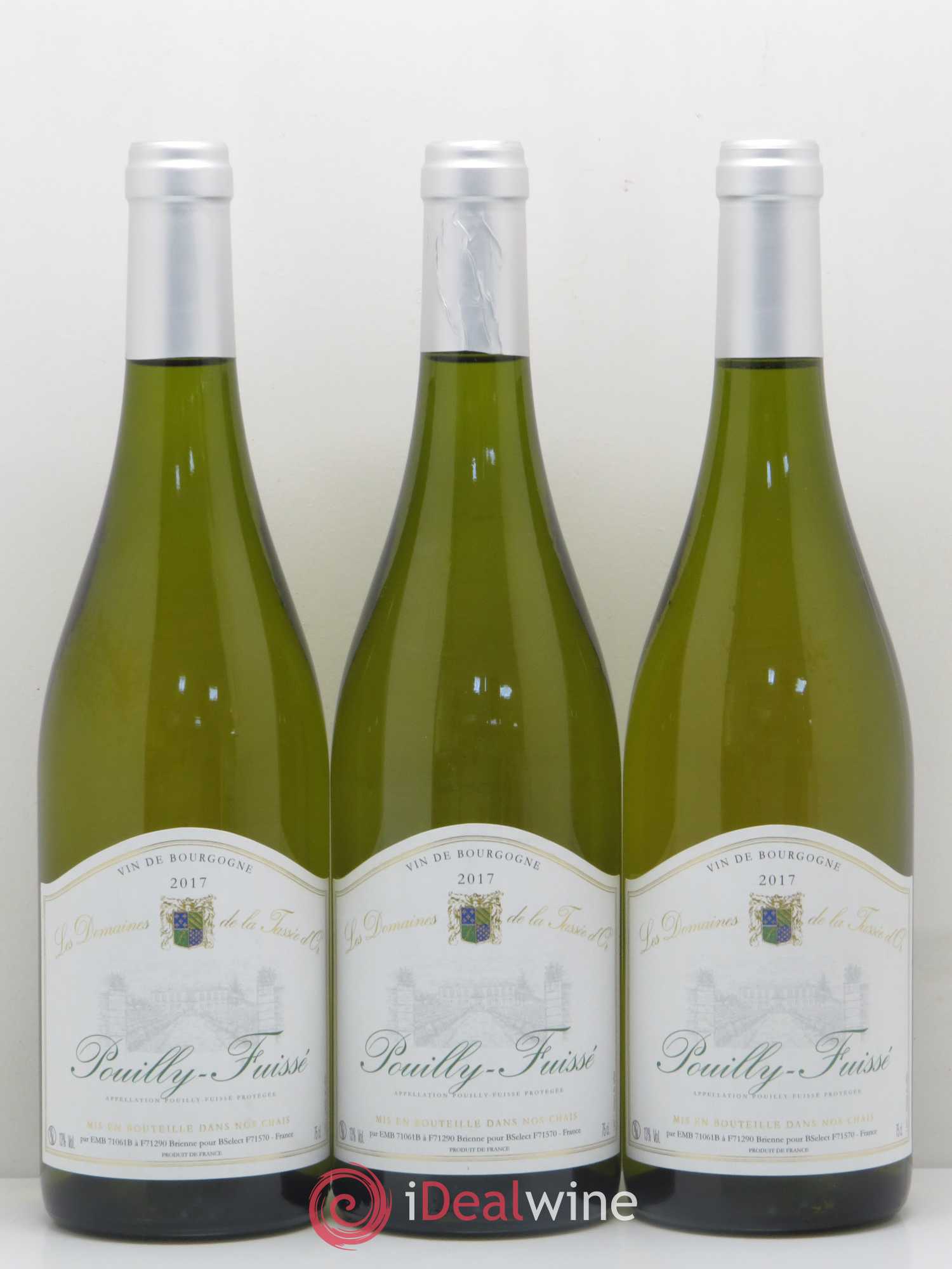 Pouilly-Fuissé Domaine De La Tassée D'Or (sans prix de réserve) 2017 - Posten von 3 Flaschen - 0