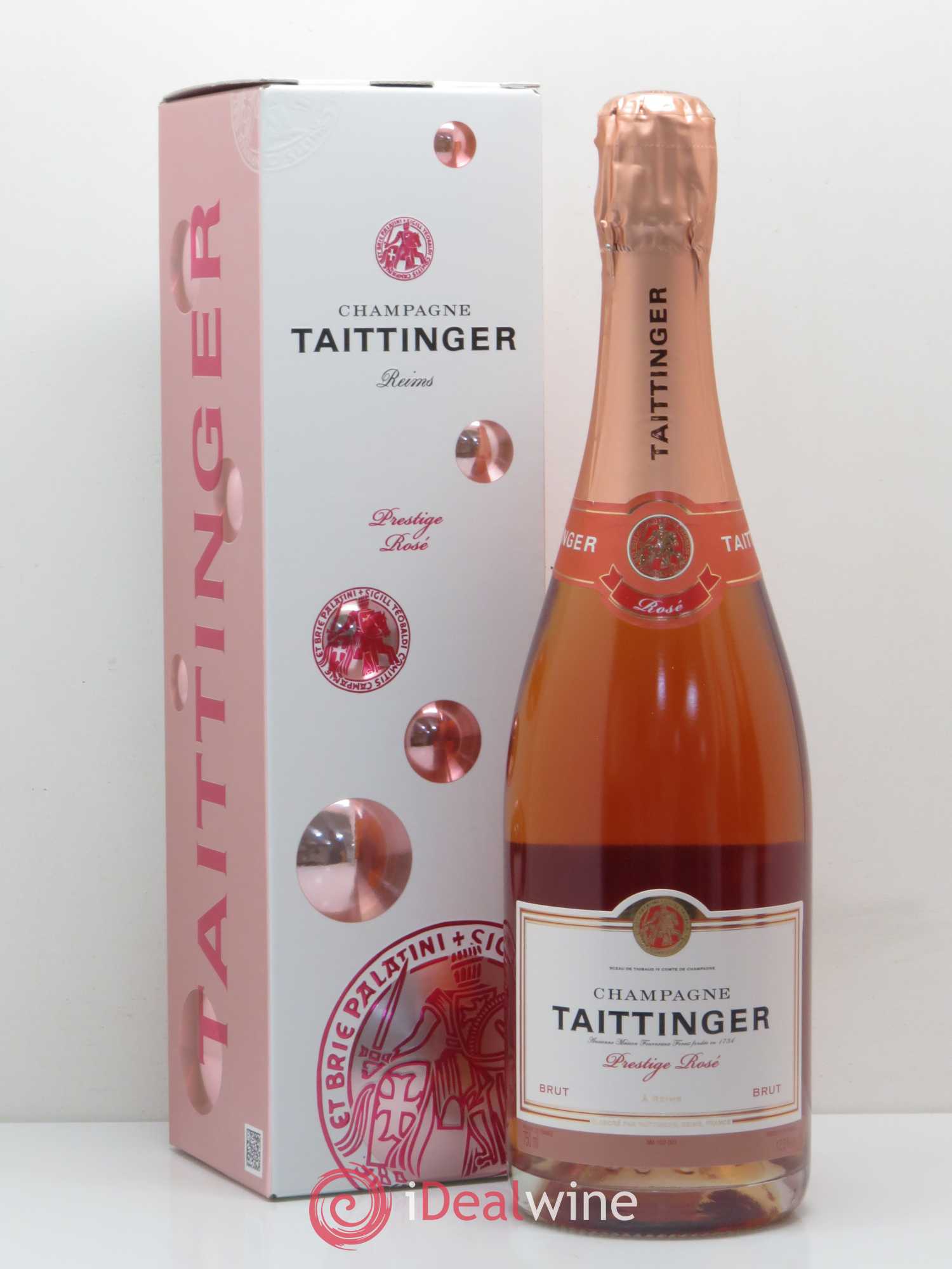 Prestige rosé Taittinger (sans prix de réserve) - Lot de 3 bouteilles - 1