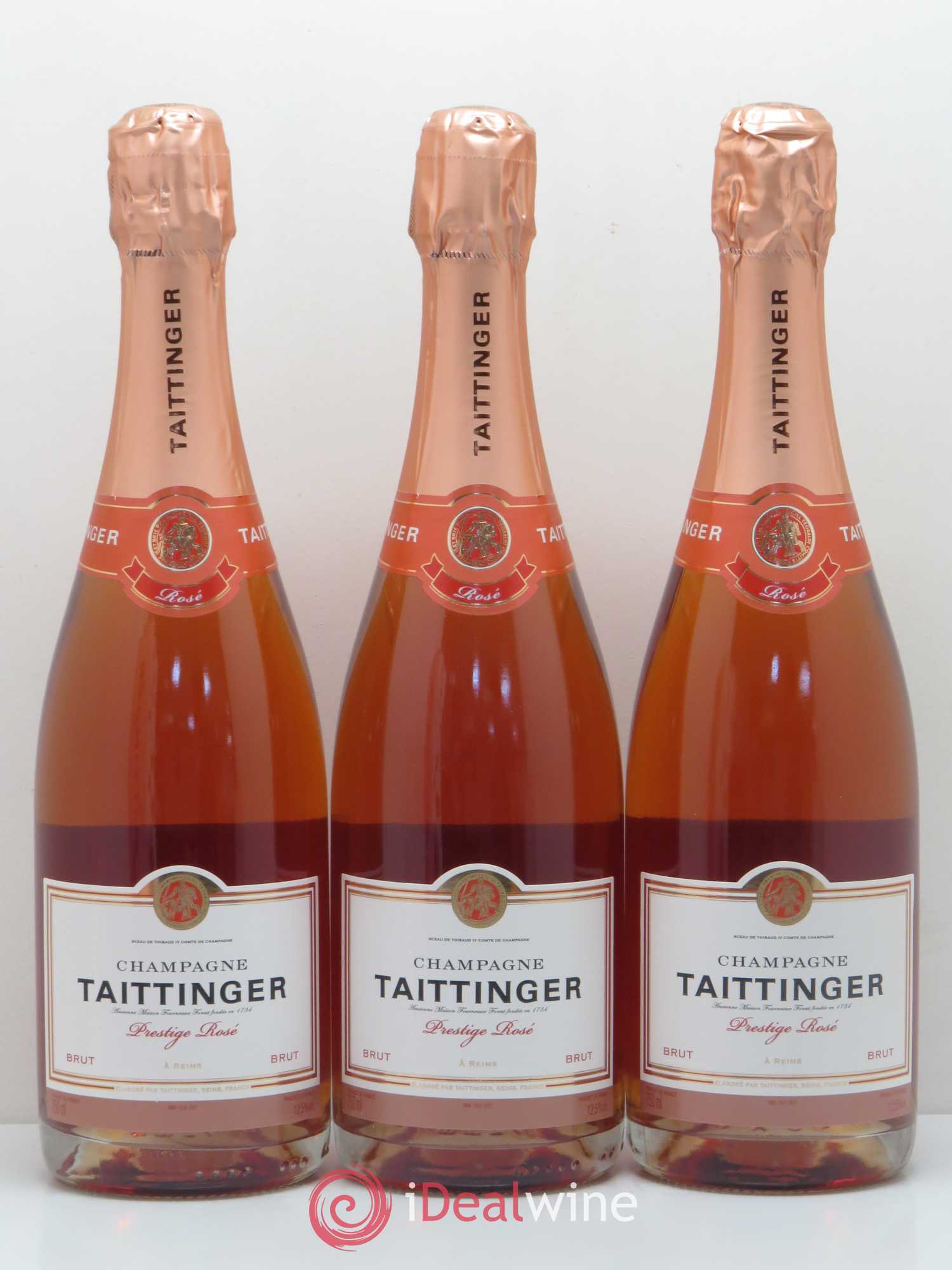 Prestige rosé Taittinger - Lot de 3 bouteilles - 0