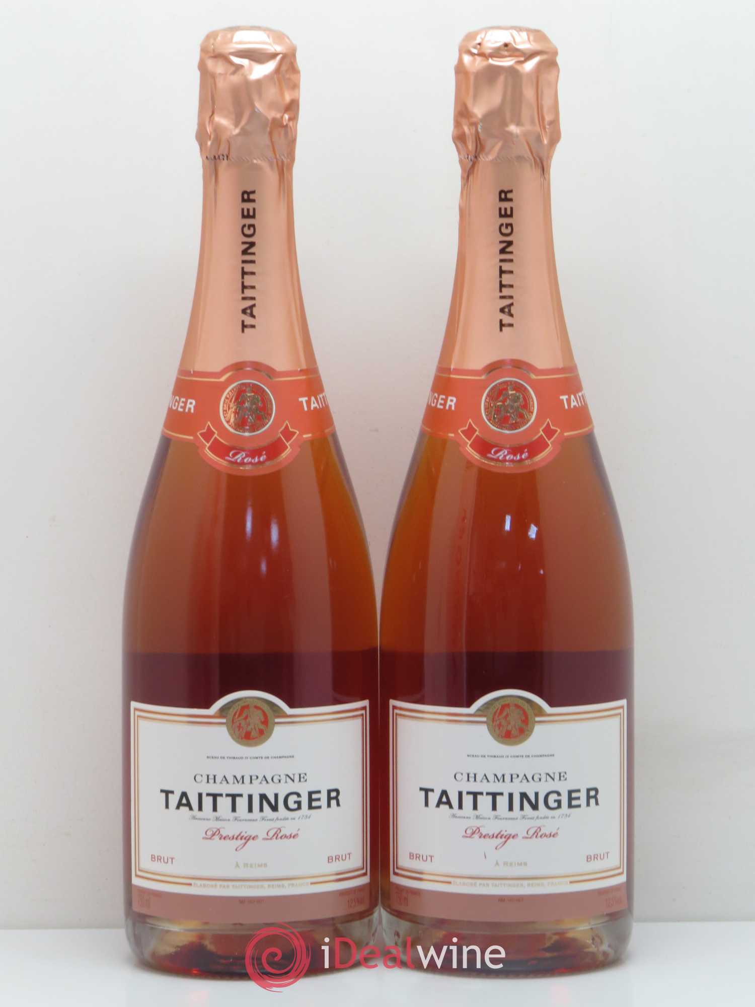 Prestige rosé Taittinger (sans prix de réserve) - Lot de 2 bouteilles - 0