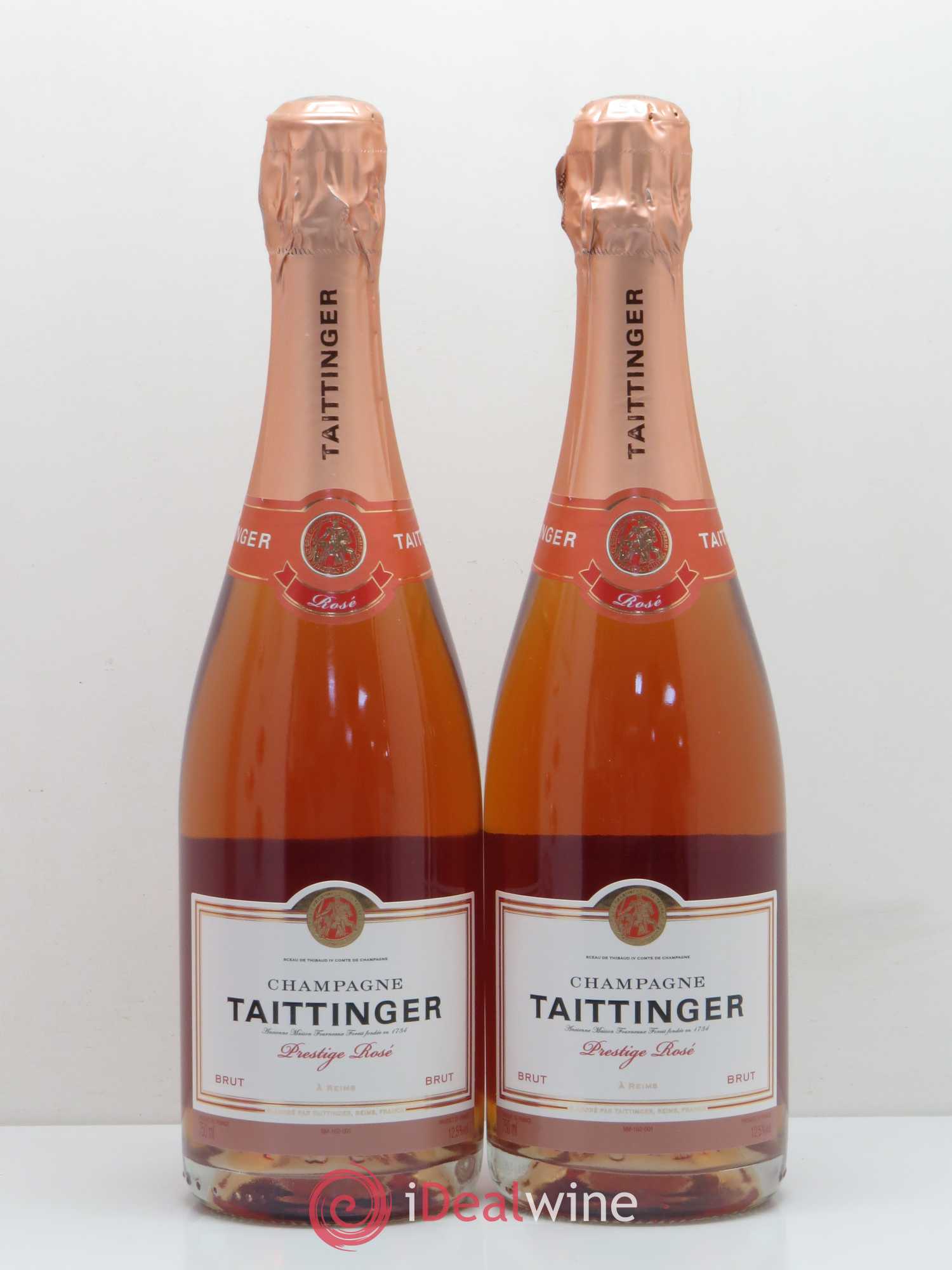 Prestige rosé Taittinger (sans prix de réserve) - Lot de 2 bouteilles - 0