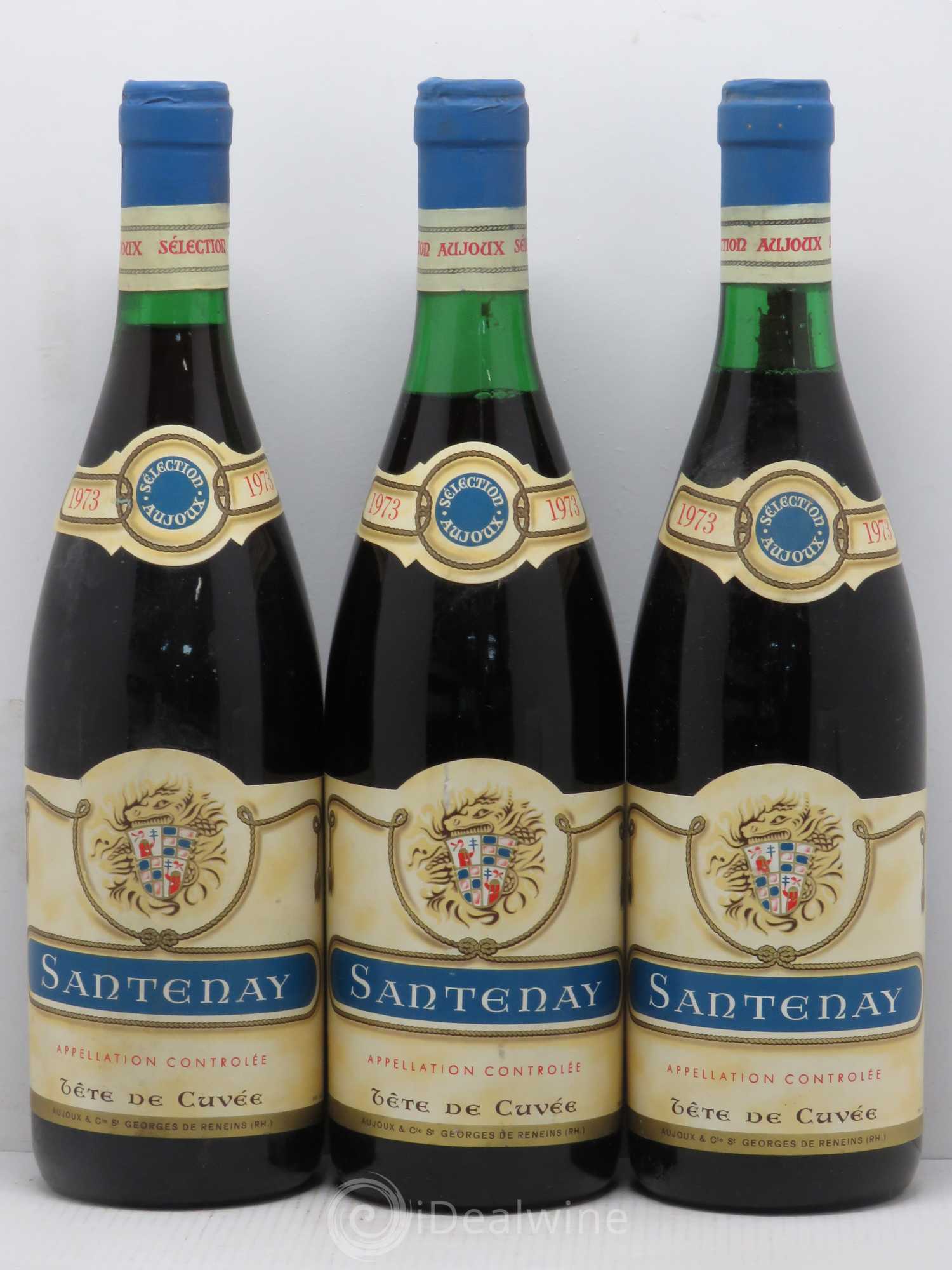 Santenay Tête de Cuvée Aujoux (sans prix de réserve) 1973 - Posten von 3 Flaschen - 0