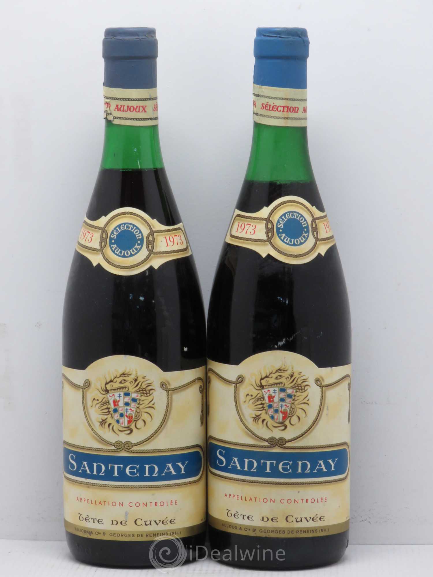 Santenay Tête de Cuvée Aujoux (sans prix de réserve) 1973 - Posten von 2 Flaschen - 0