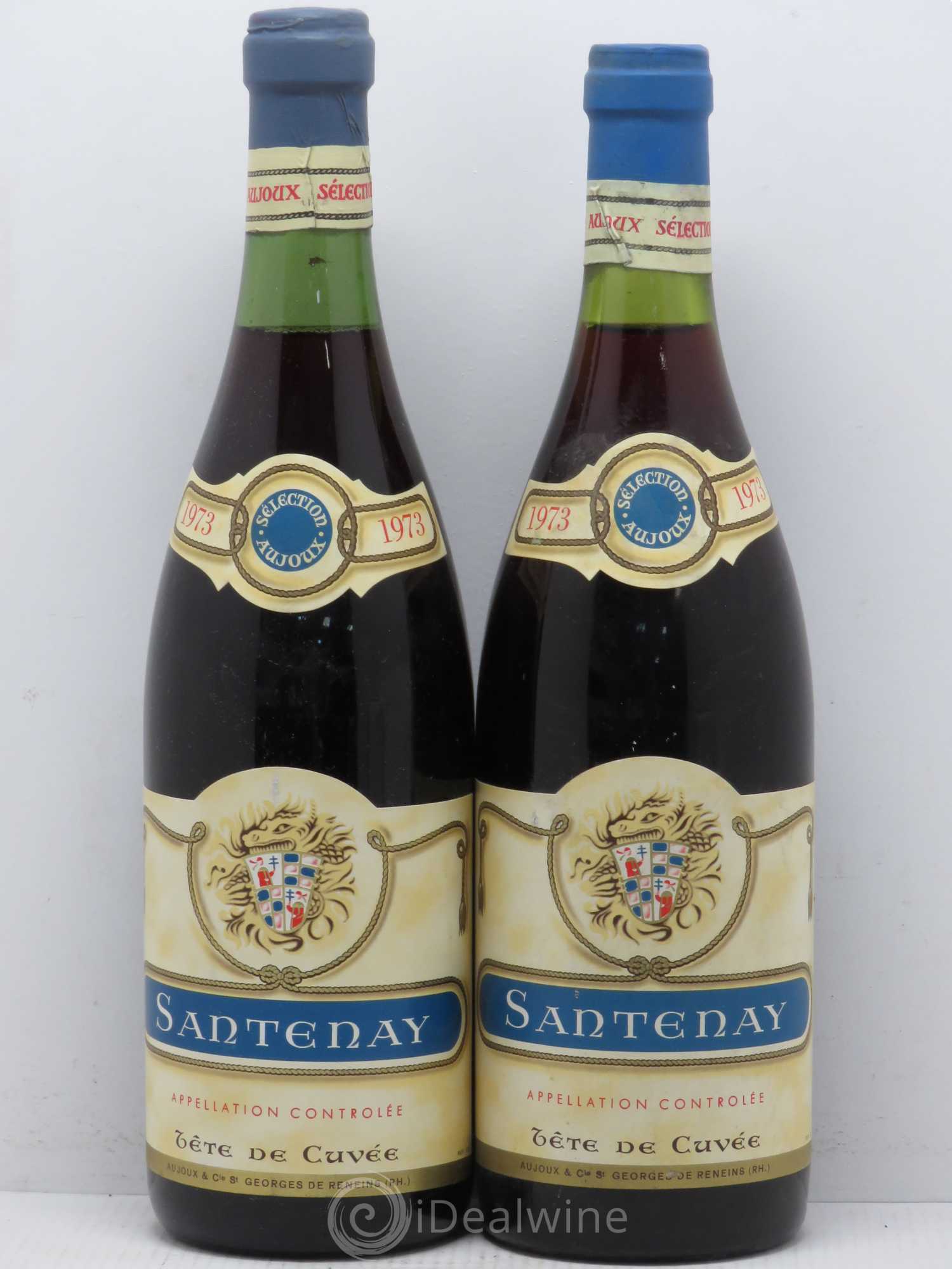 Santenay Tête de Cuvée Aujoux 1973 - Posten von 2 Flaschen - 0