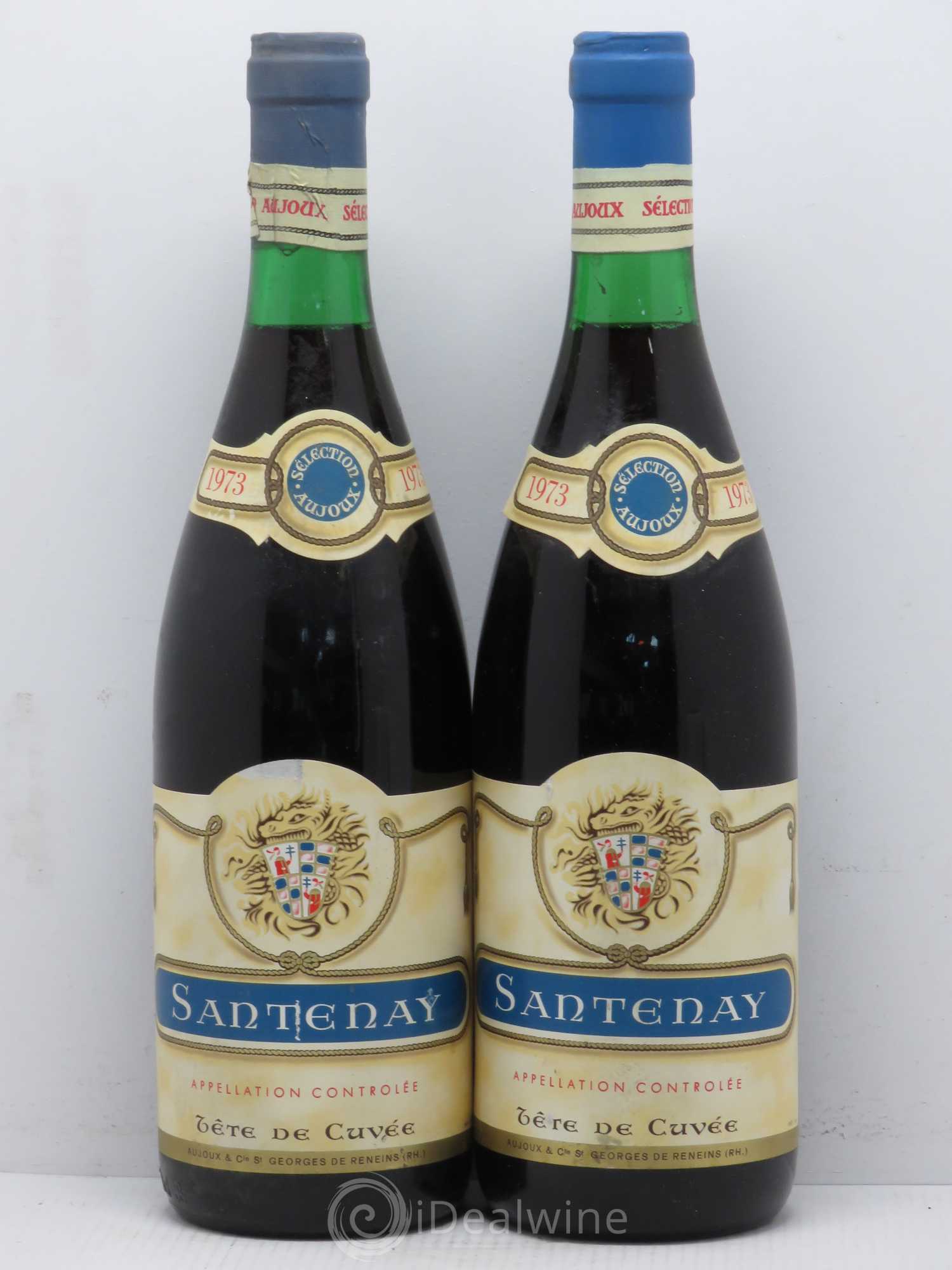 Santenay Tête de Cuvée Aujoux 1973 - Posten von 2 Flaschen - 0