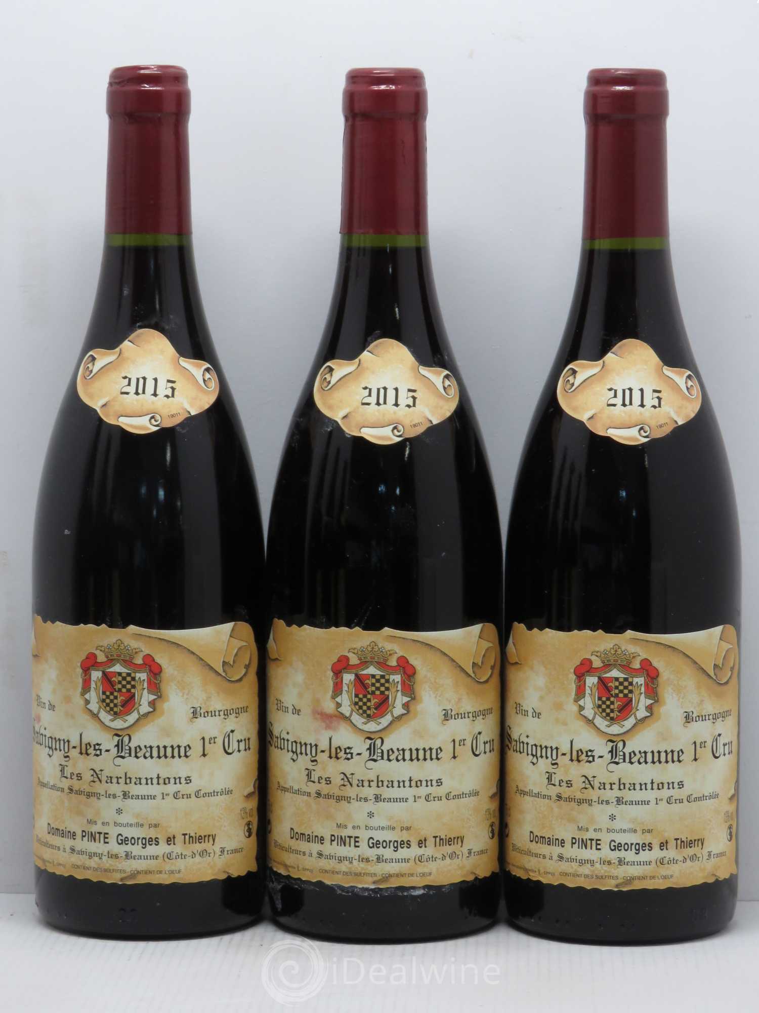 Savigny-lès-Beaune 1er Cru Les Narbantons Domaine Pinte 2015 - Posten von 6 Flaschen - 1