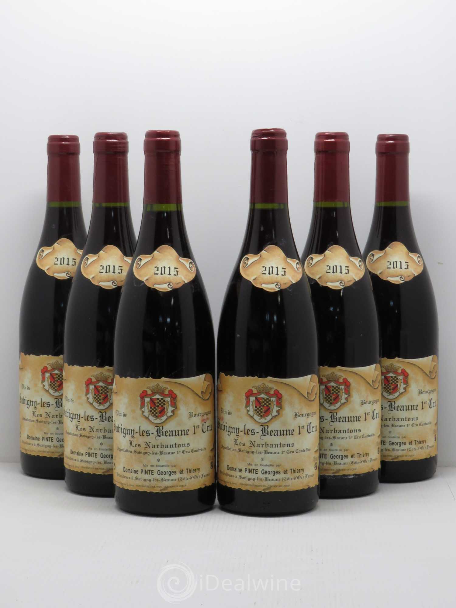 Savigny-lès-Beaune 1er Cru Les Narbantons Domaine Pinte 2015 - Posten von 6 Flaschen - 0